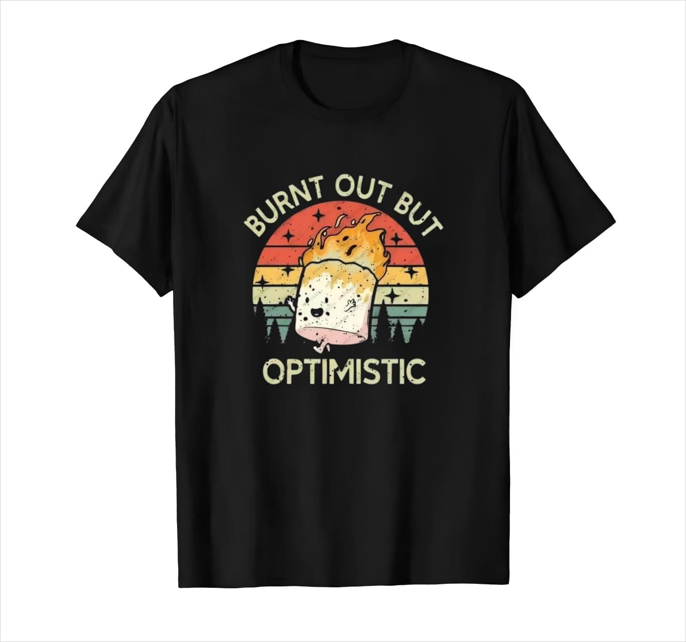 Fashion Men's T-Shirts Cartoon Camping Campfire Stylish Sport Top Casual Tee - Trending POD product with BSR 328,969