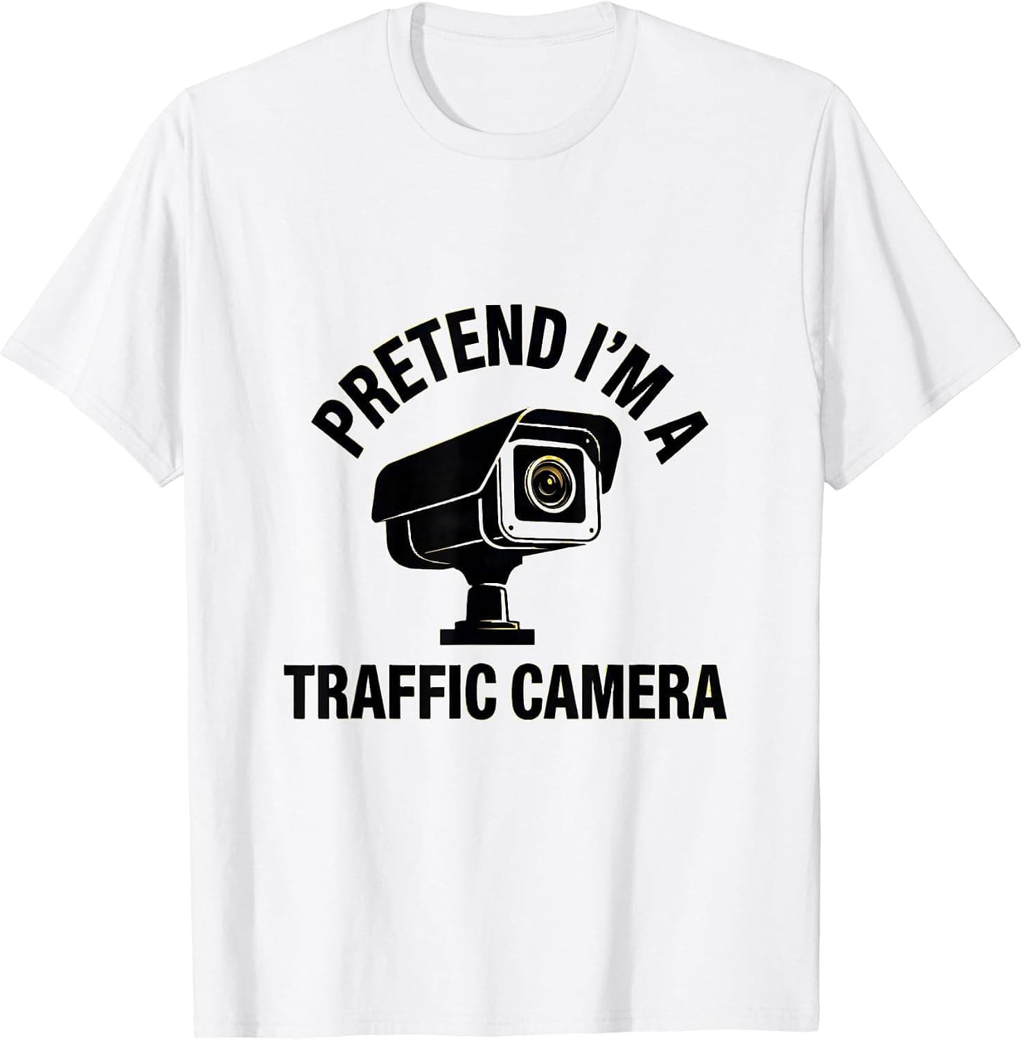 Men's Pretend I'm A Traffic Camera Funny Halloween Costume Traffic T-Shirt - Trending Amazon merch on demand shirt with BSR 1,516,777