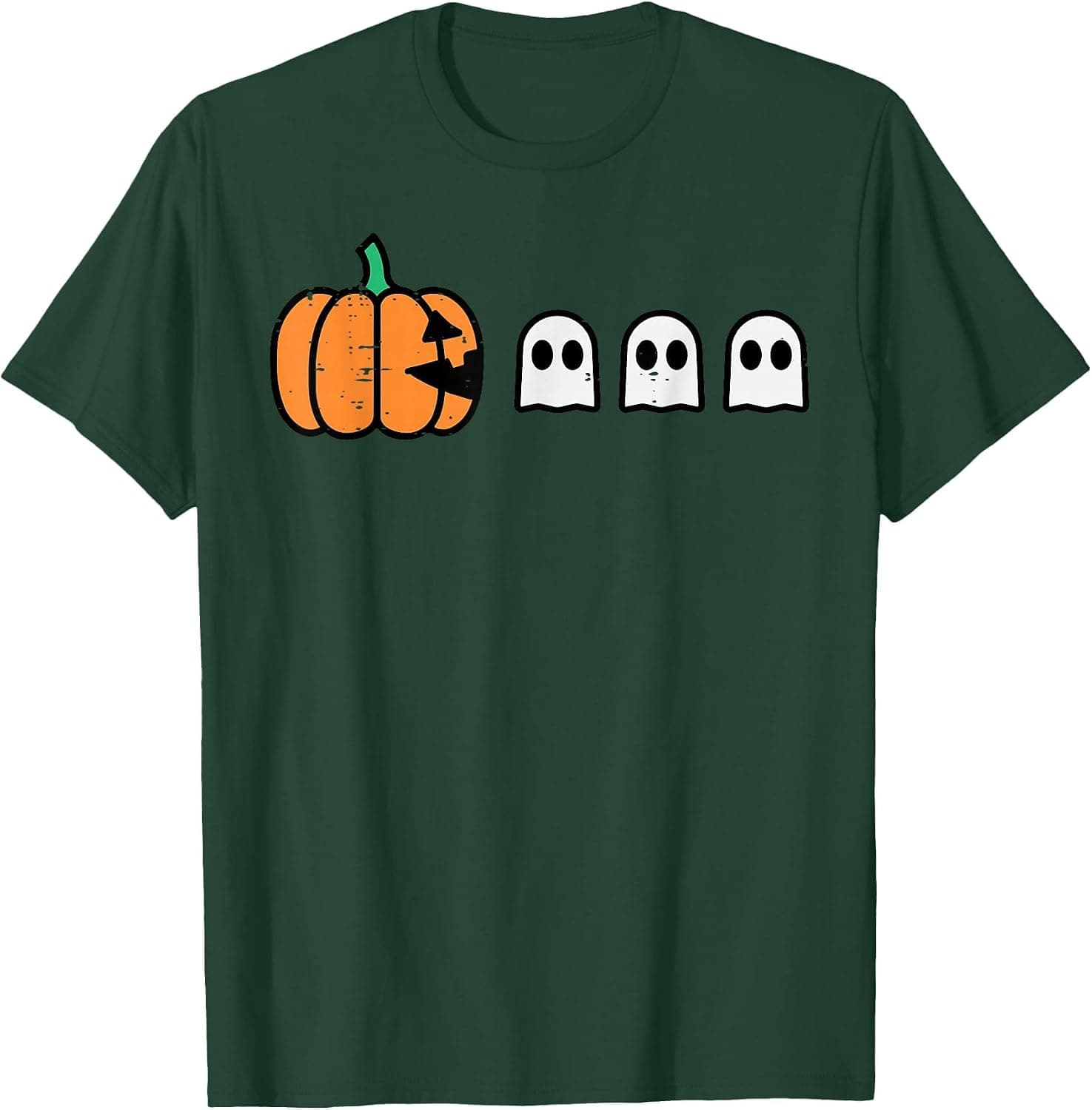 Halloween Gamer Pumpkin Eating Ghost Costume Men Boys Kids T-Shirt - Trending POD product with BSR 113,603