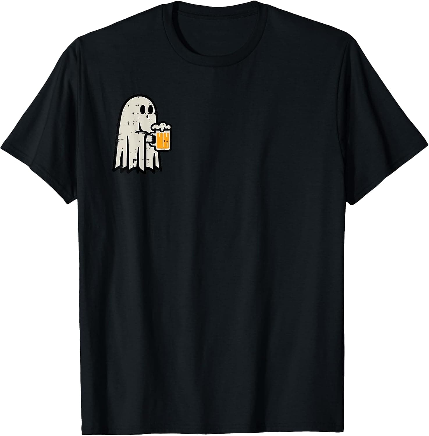 Halloween Ghost Drink Funny Lazy Costume Party Dad Men Women T-Shirt - Trending POD product with BSR 130,466