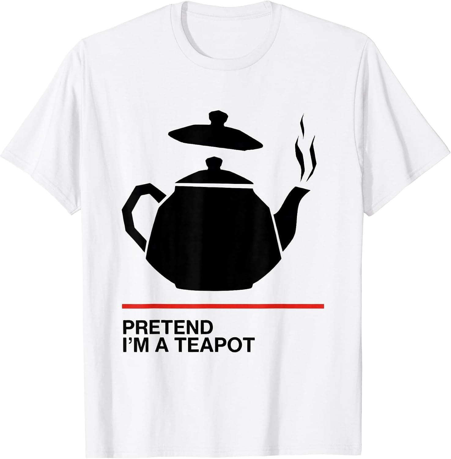 Men's Pretend I'm A Teapot Funny Halloween No-Costume Party Humor T-Shirt - Trending Amazon merch on demand shirt with BSR 1,725,586