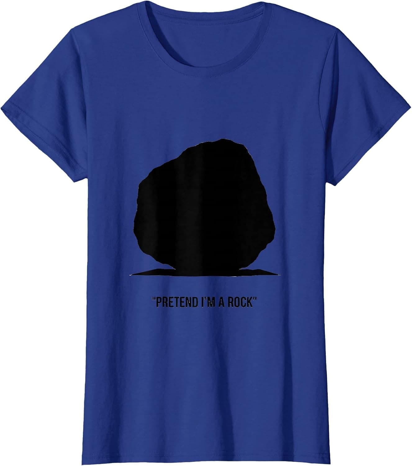 Pretend I'm A Rock Funny Halloween Lazy Costume Men Women T-Shirt - Trending Amazon merch on demand shirt with BSR 1,289,425