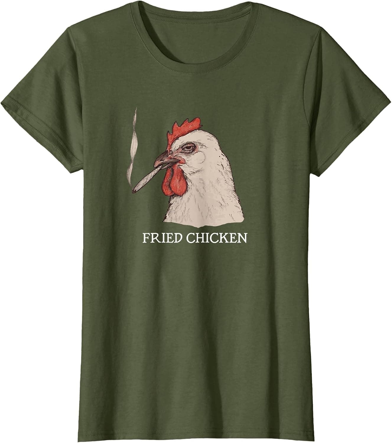 Fried Chicken 420 Smoking Marijuana, Funny Stoner, Weed Meme T-Shirt - Trending POD product with BSR 222,861