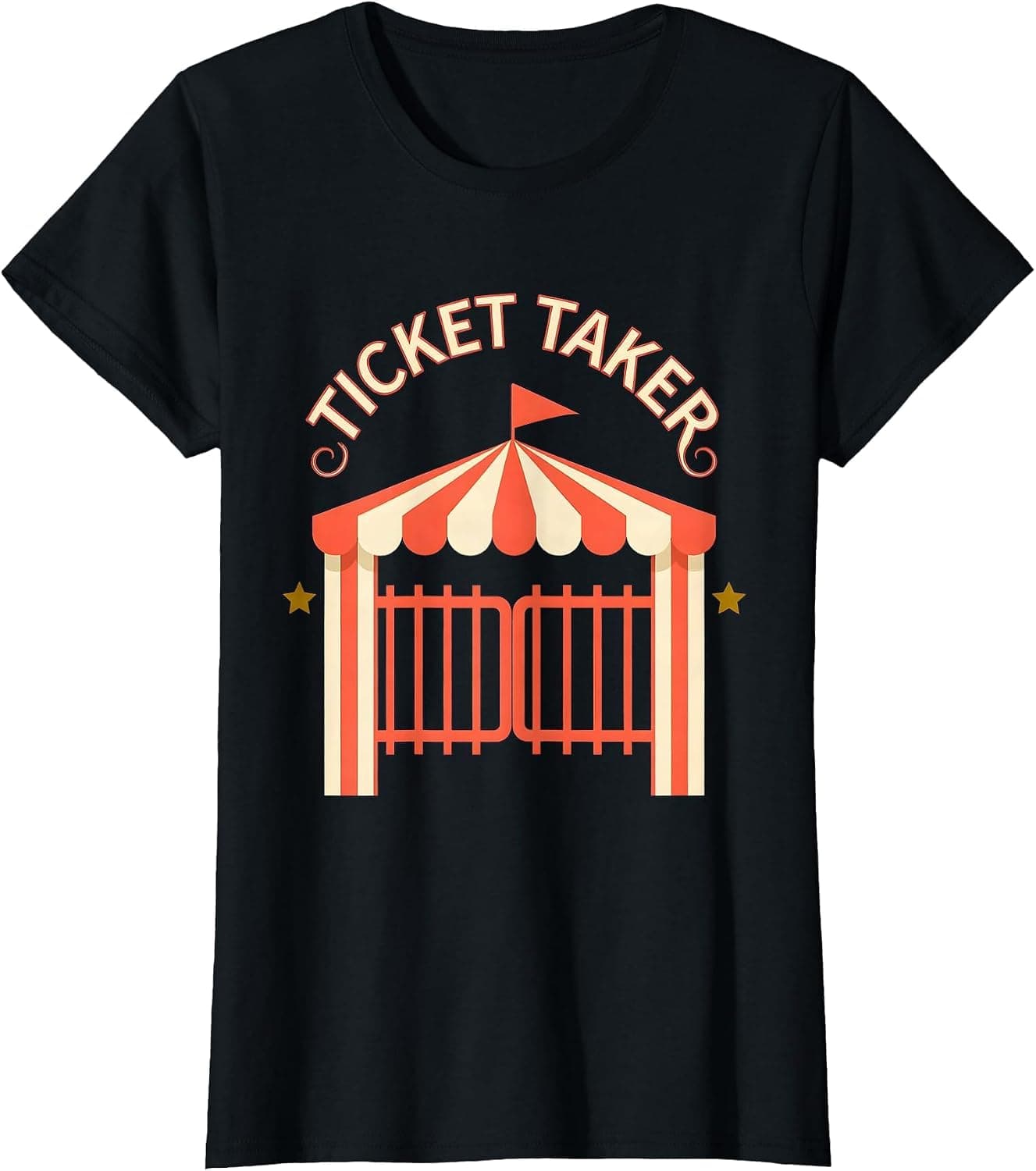 Ticket Taker Funny Circus Carnival Crew Costume Party T-Shirt - Trending Amazon merch on demand shirt with BSR 705,645