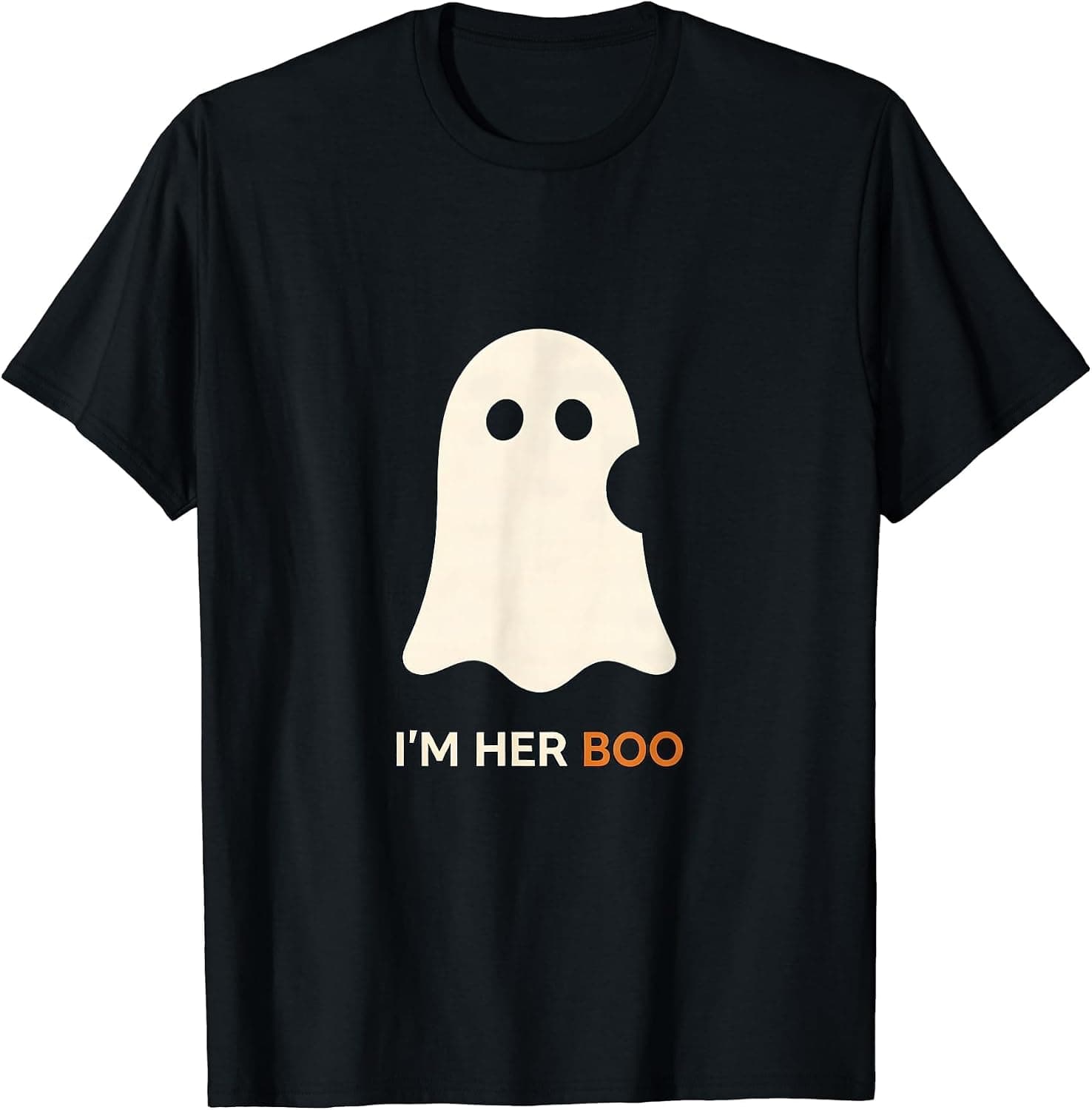 I'm Her Boo Minimalist Ghost Halloween Matching Couple T-Shirt - Trending POD product with BSR 703,338