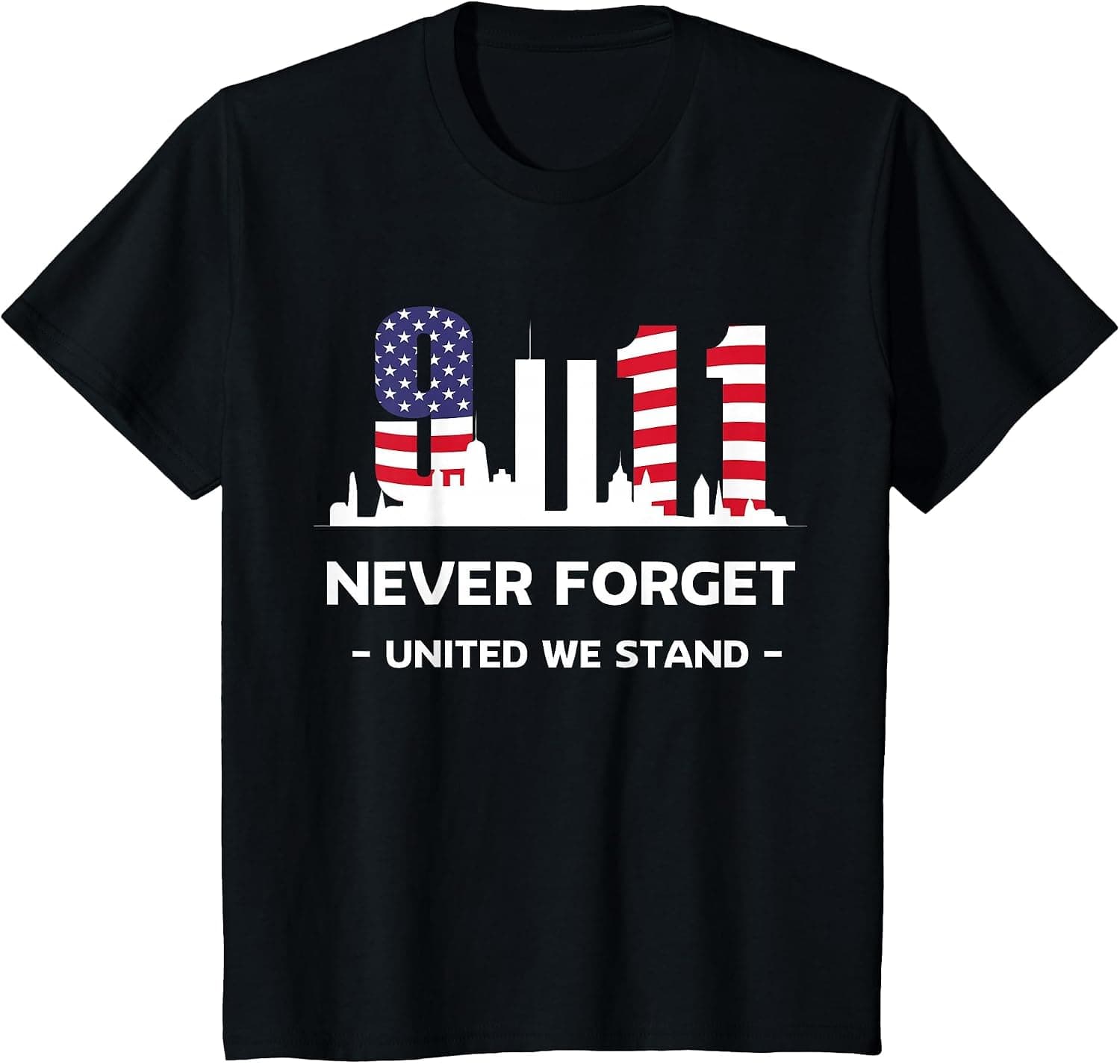 Never Forget September 11 2001 Memorial Day American Flag T-Shirt - Trending POD product with BSR 136,721
