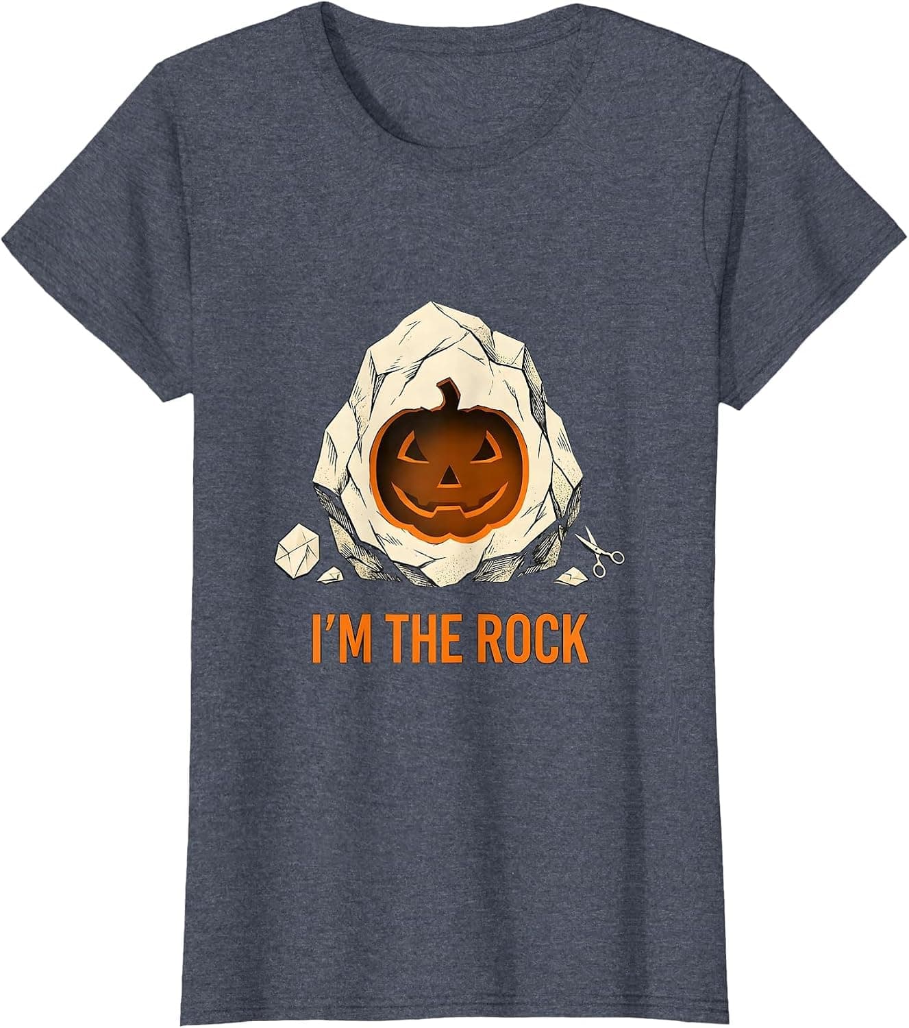 Women's I'm the Rock Funny Rock Paper Scissors Halloween Costume T-Shirt - Trending Amazon merch on demand shirt with BSR 1,725,421