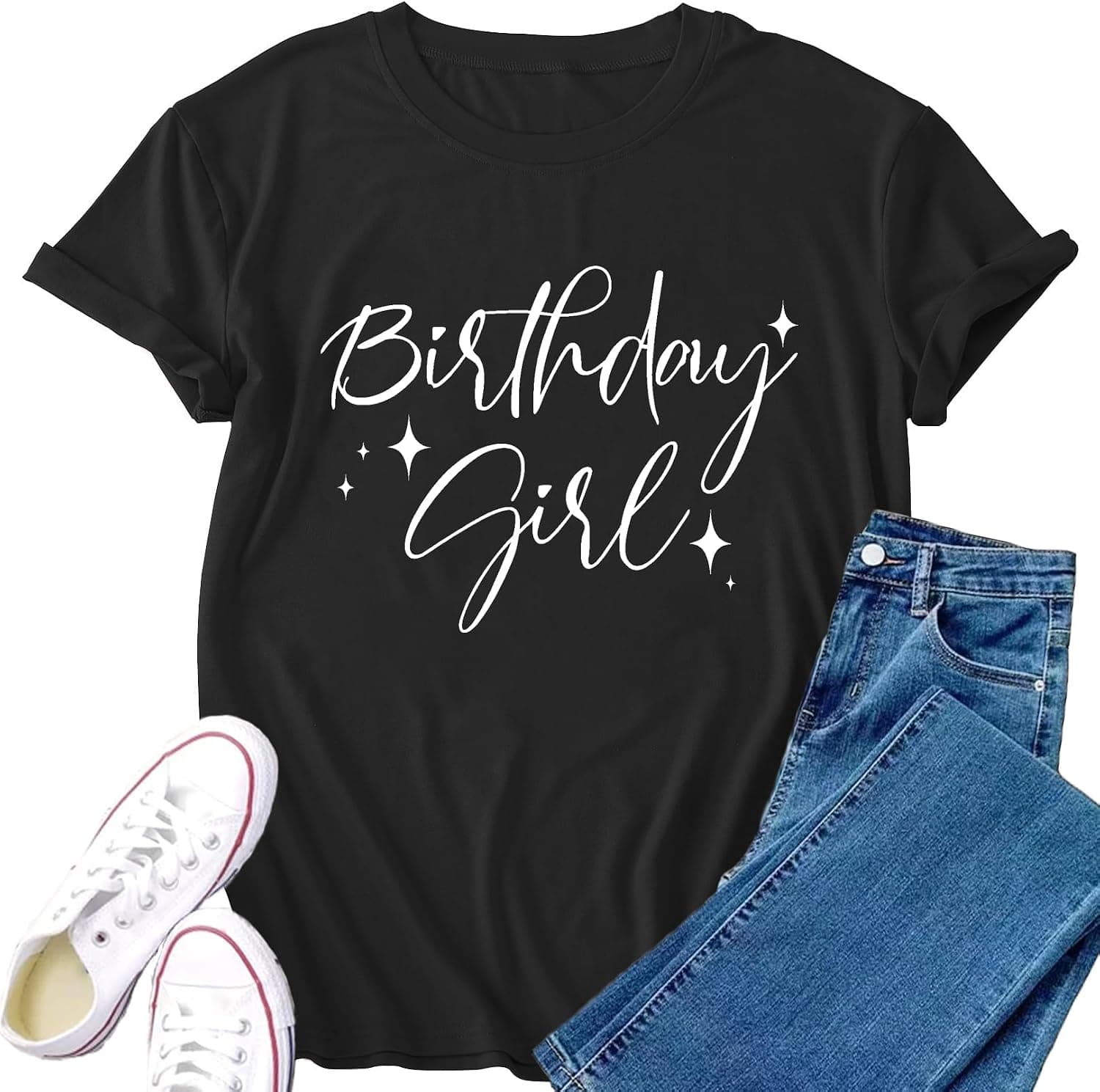 Birthday Shirts for Women Birthday Squad T Shirt Bday Girl Tee Top - Trending POD product with BSR 131,742
