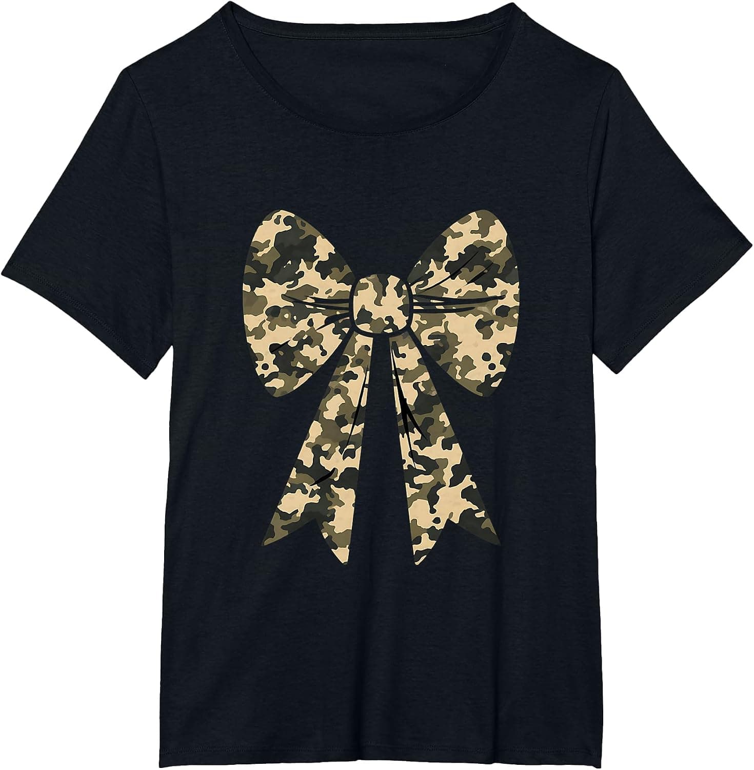 Camouflage Old Camo Bow Camo Coquette Bow Hunting Women Girl T-Shirt - Trending POD product with BSR 155,438