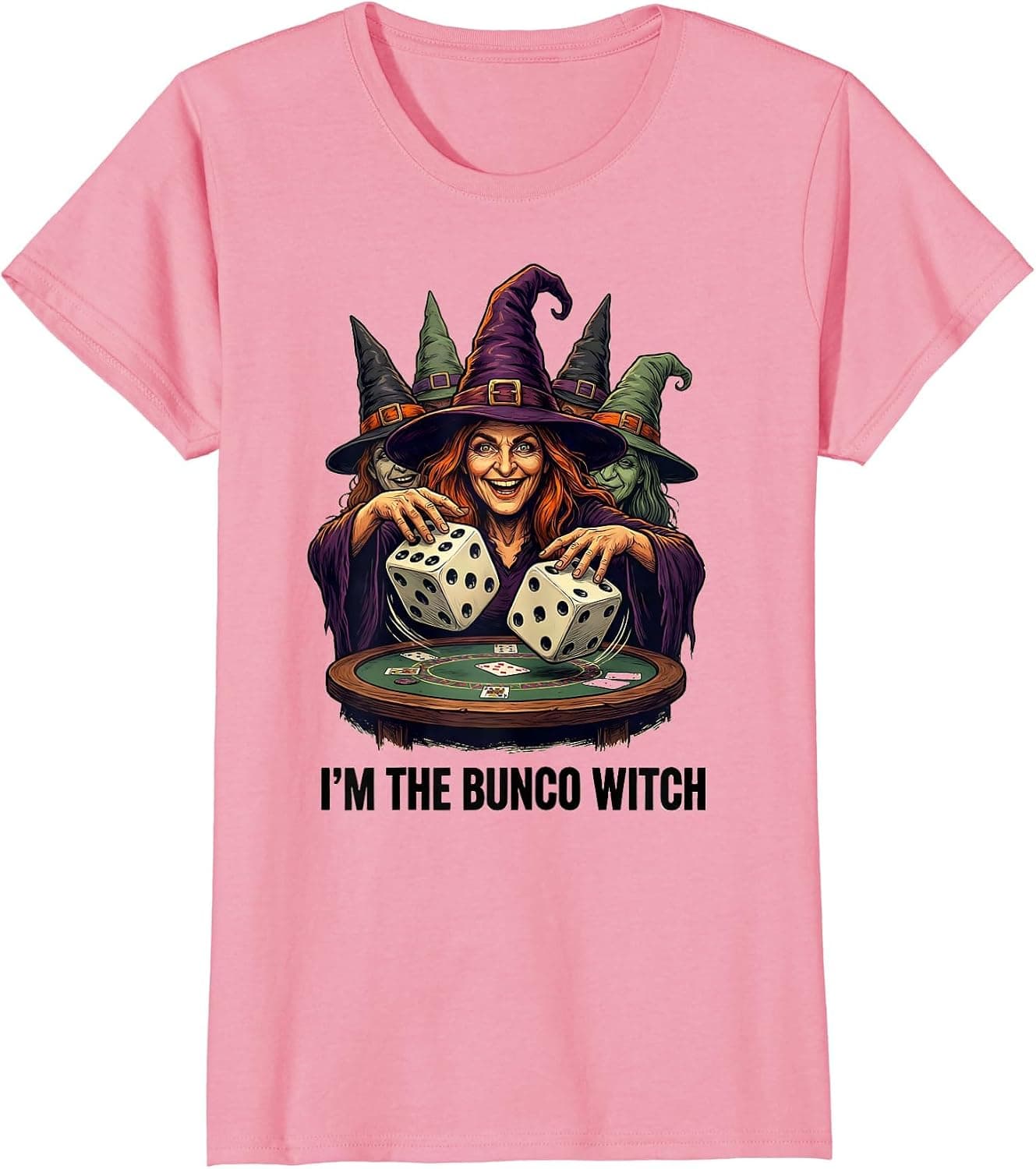 I'm The Bunco Witch Funny Halloween Matching Group Costume T-Shirt - Trending Amazon merch on demand shirt with BSR 2,192,591