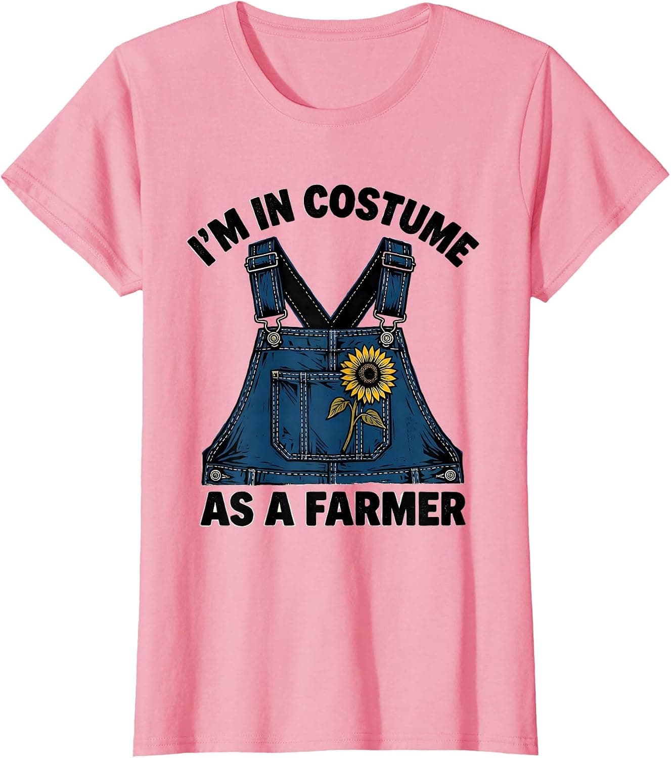 Women's I'm In Costume As A Farmer Funny Halloween Farmer Costume T-Shirt - Trending POD product with BSR 2,115,540
