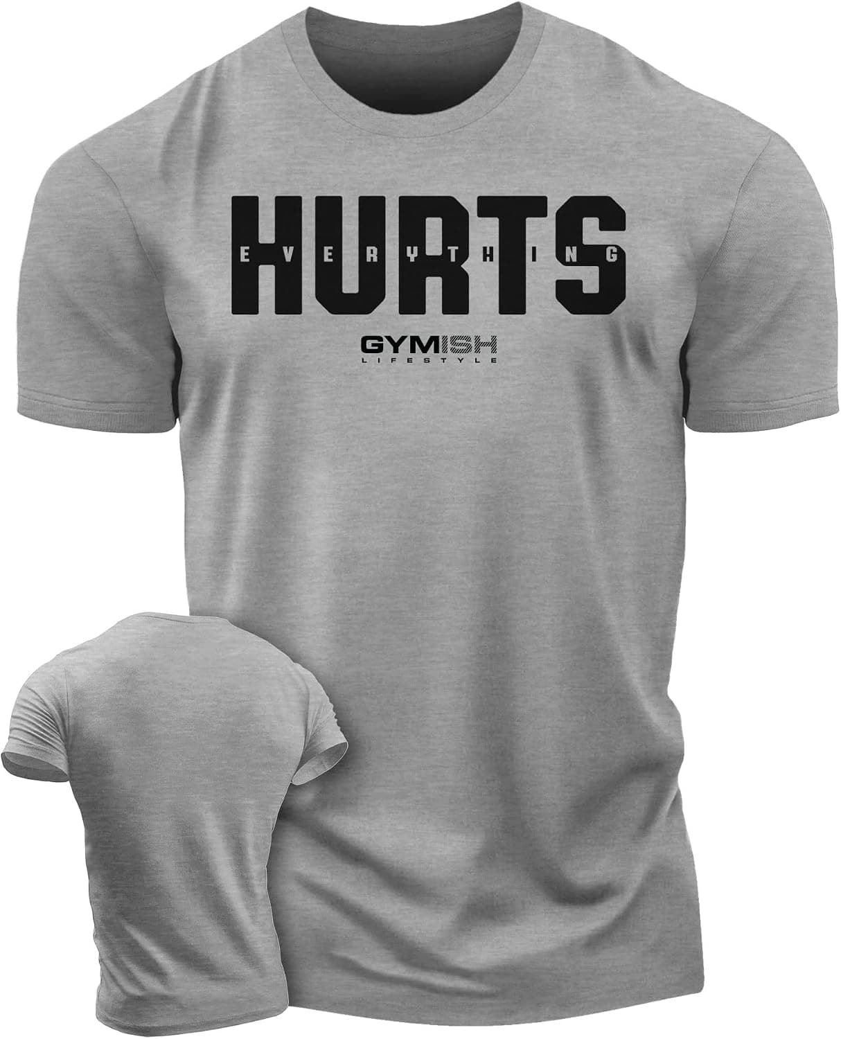 Gymish Lifestyle Gym Workout Shirts for Men Motivational Weight Lifting T-Shirt - Trending POD product with BSR 188,518