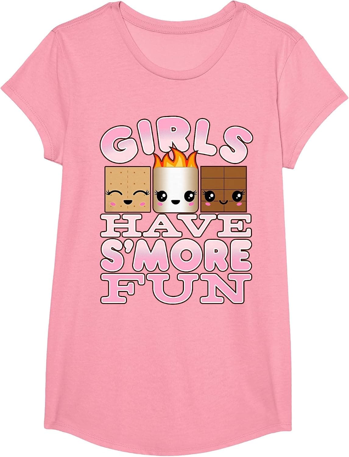 Smores Camping Shirts for Girls Have S'More Fun T-Shirt - Trending POD product with BSR 382,178