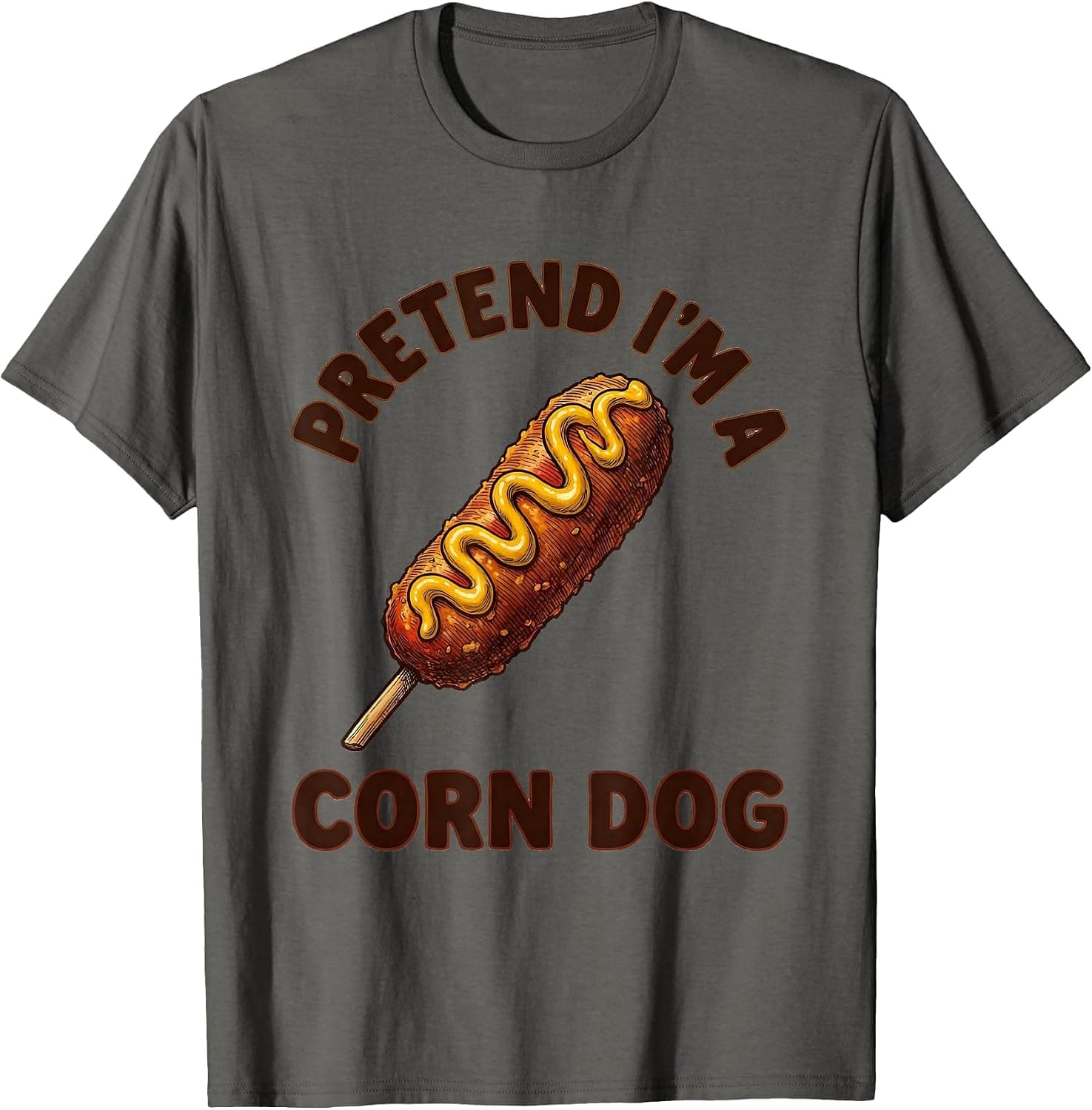 Pretend I'm A Corn Dog Funny Lazy Halloween DIY Costume T-Shirt - Trending POD product with BSR 1,962,624