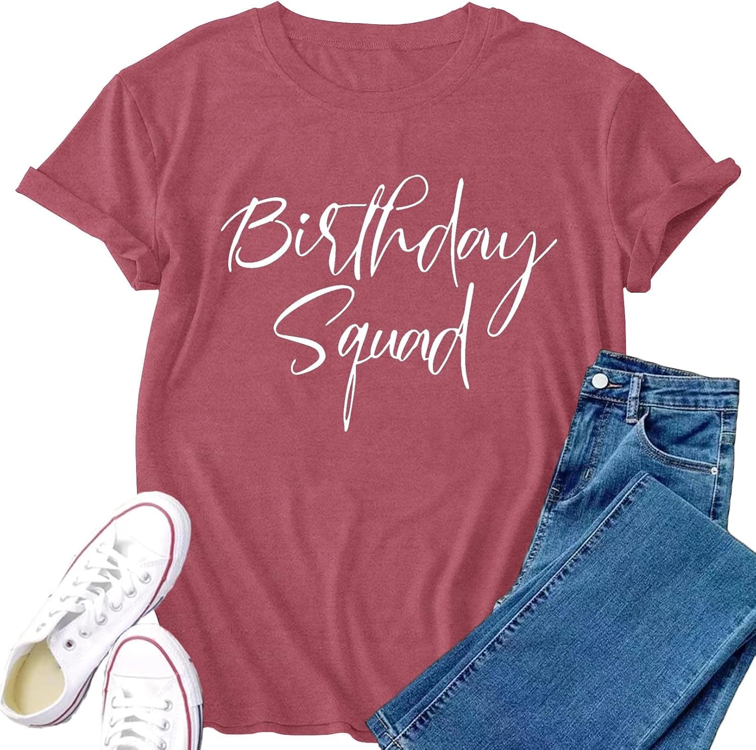 Birthday Shirts for Women Birthday Squad T Shirt Bday Girl Tee Top - Trending POD product with BSR 131,744
