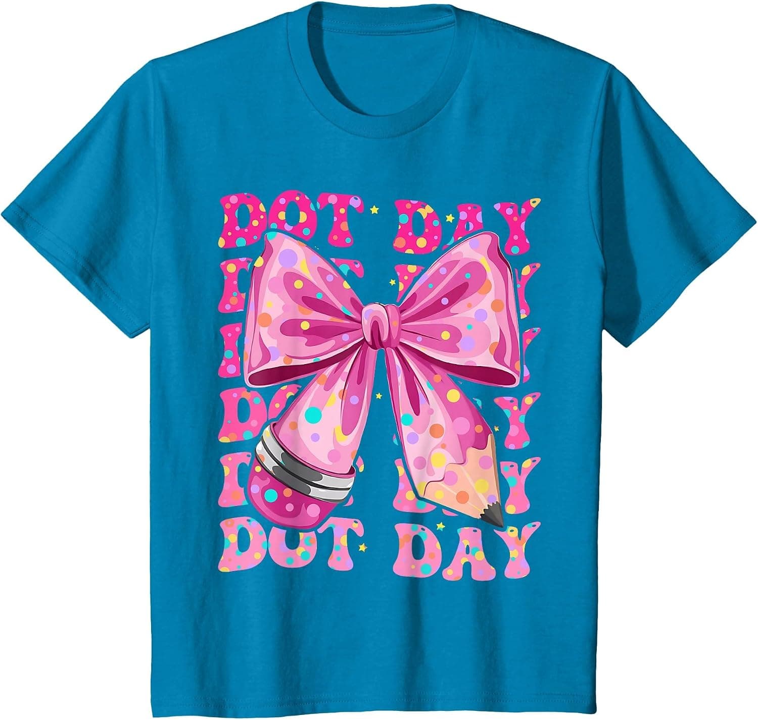 Happy Dot Day 2025 Coquette Bow Teachers Kids Boys Girls T-Shirt - Trending POD product with BSR 185,459