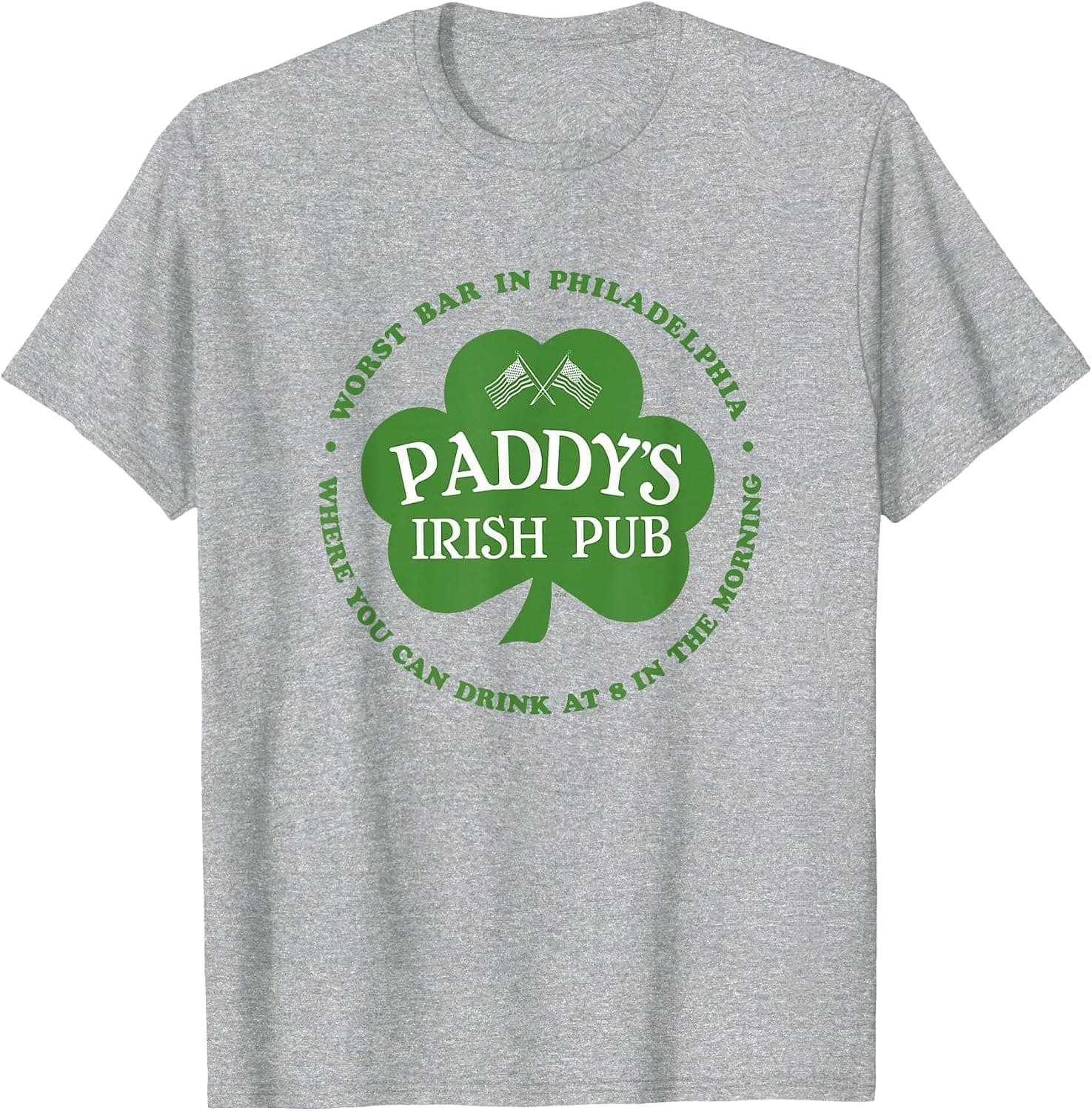 It's Always Sunny in Philadelphia Paddy's Green Shamrock TV T-Shirt - Trending POD product with BSR 1,313,990