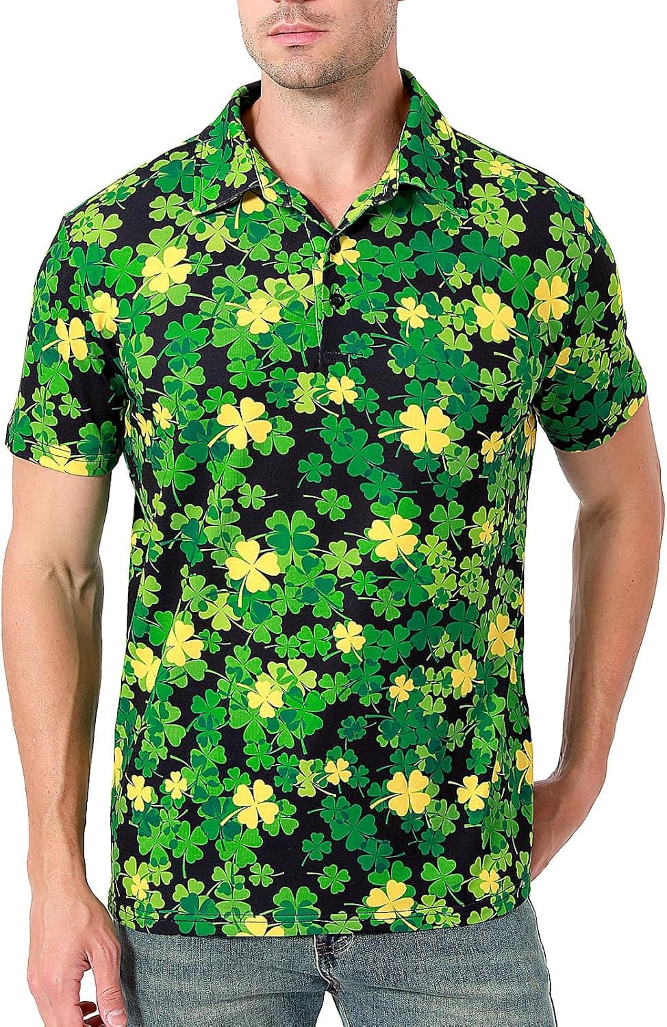 Funny World Men's 3D Pattern Printed Polo Shirts Short Sleeve Golf Shirt for Men - Trending POD product with BSR 166,934