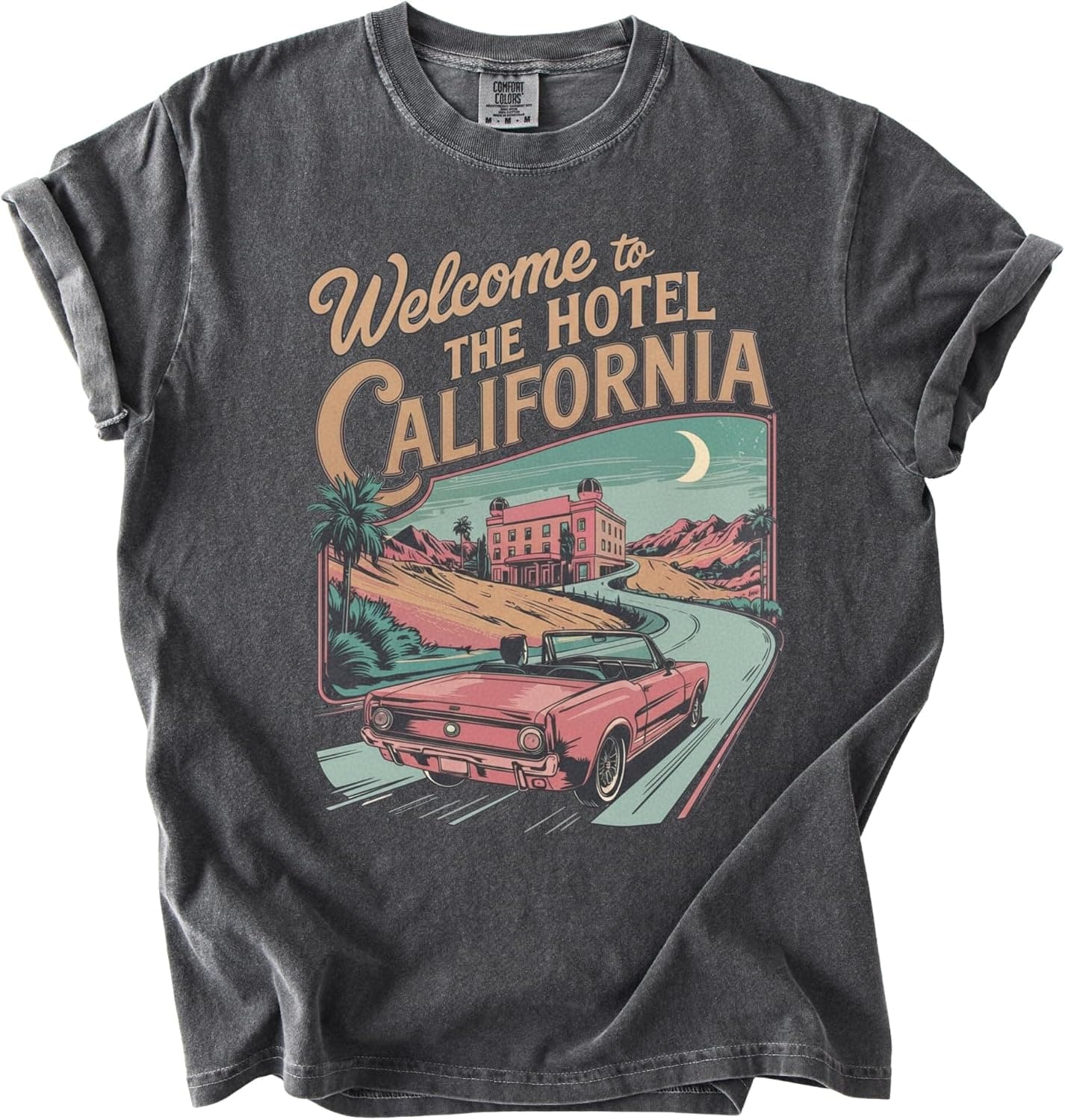 FITIN Retro 70s Rock Shirt, Vintage Washed Tee California Graphic, Road Trip Desert Art T-Shirt - Trending POD product with BSR 1,023