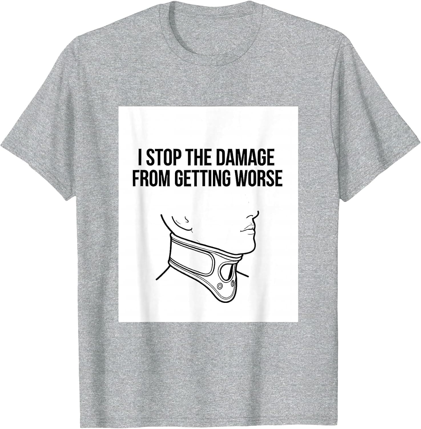 I Stop The Damage From Getting Worse Funny EMS Paramedic EMT T-Shirt - Trending Amazon merch on demand shirt with BSR 1,934,468