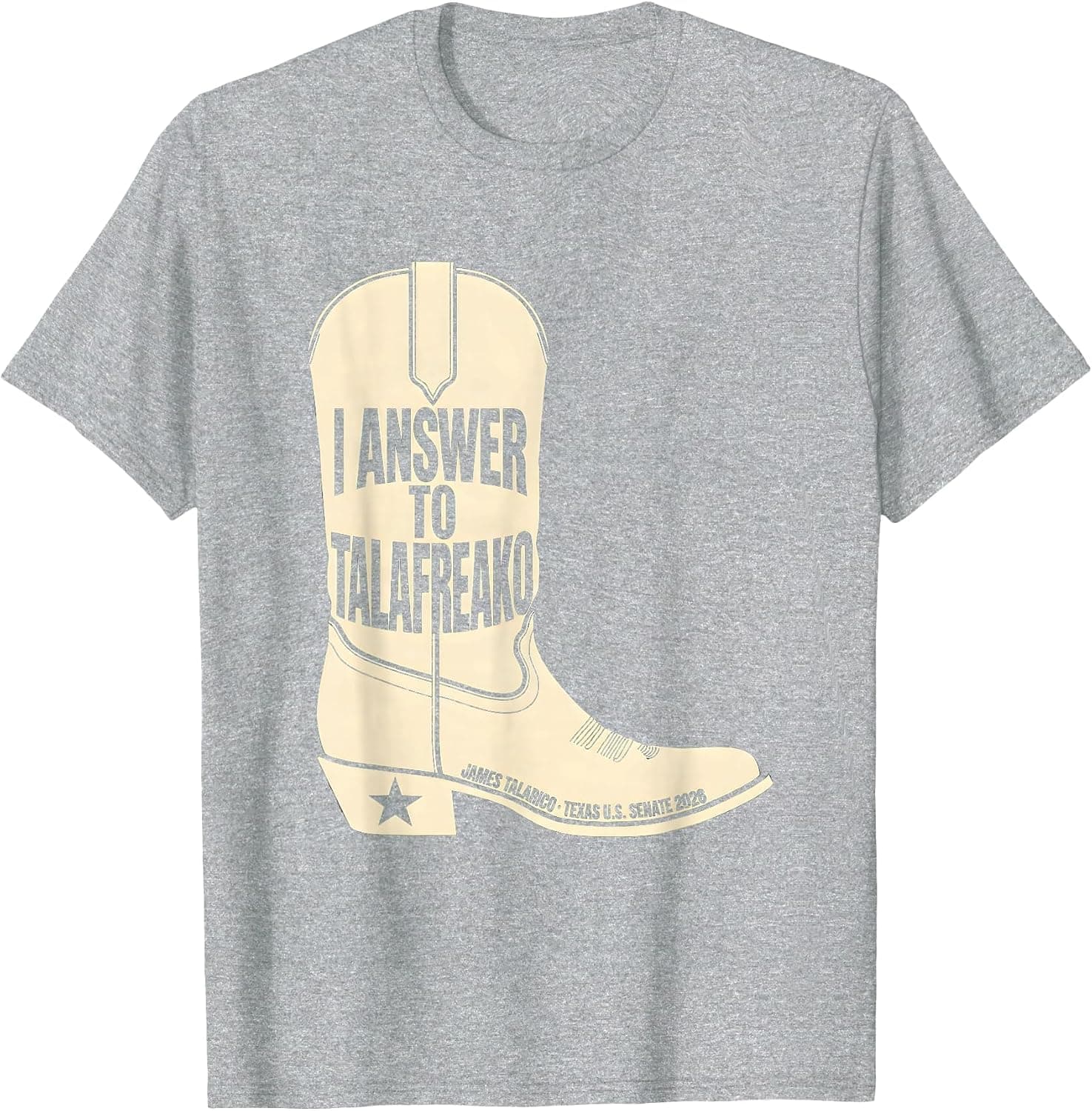 Men's I Answer To Talafreako James Talarico 2026 Texas Senate T-Shirt - Trending Amazon merch on demand shirt with BSR 1,267,338