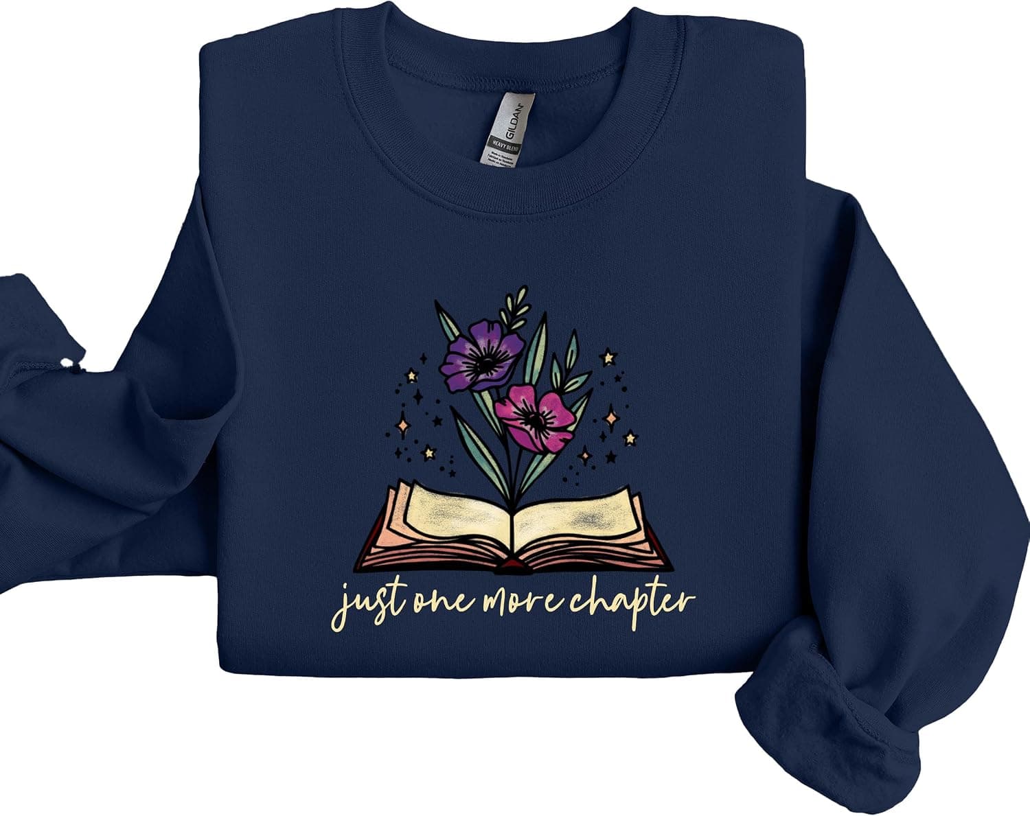 One More Chapter Sweatshirt, Book Lover Crewneck, Book Nerd Librarian Gift - Trending POD product with BSR 5,281