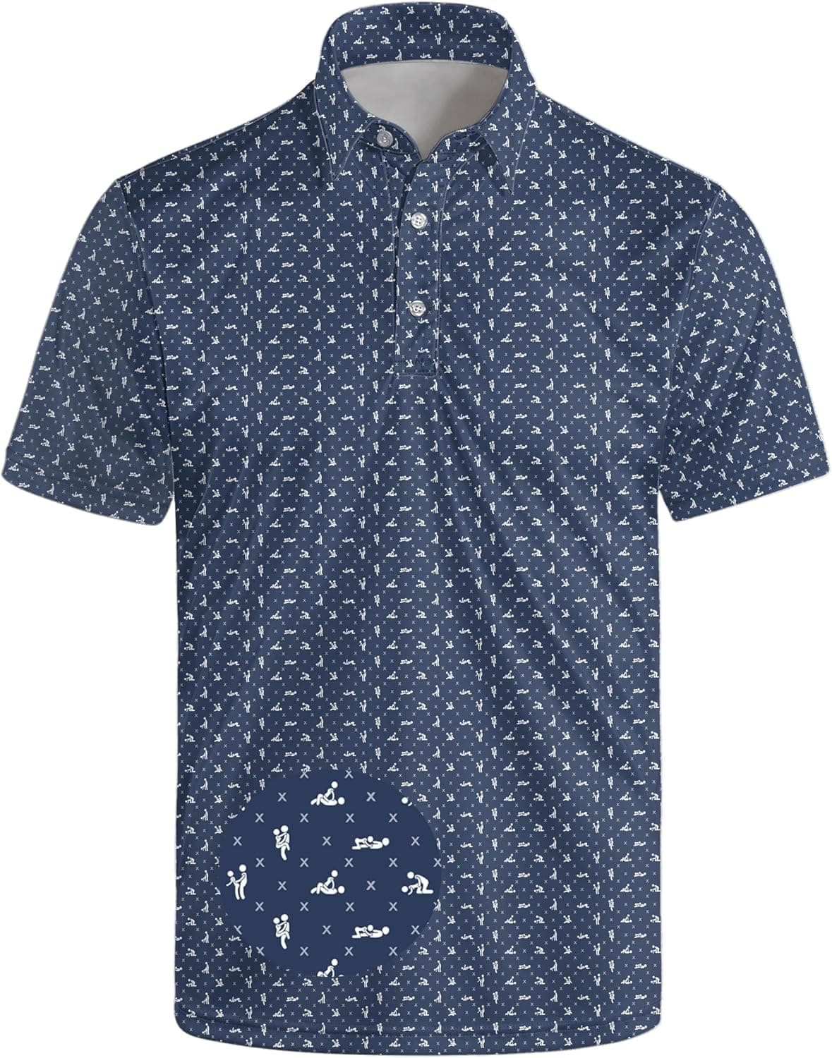 Men's Funny Golf Polo – Moisture-Wicking Short Sleeve Novelty Print Golf Shirts - Trending POD product with BSR 204,451