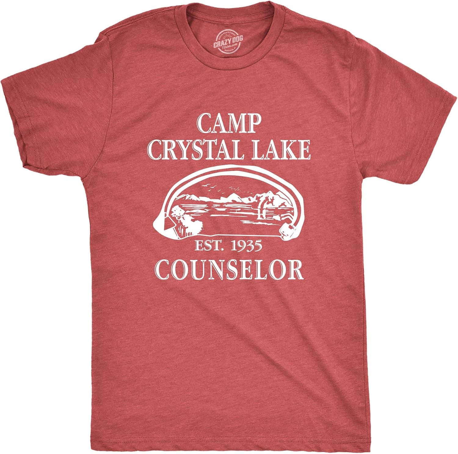 Crazy Dog Mens T Shirt Camp Crystal Lake 1980 Vintage Camping Movie Tee - Trending POD product with BSR 111,037