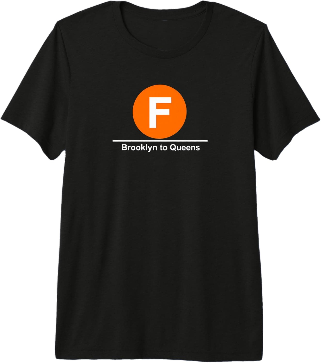 F Train Brooklyn to Queens NYC Subway Transit Premium Tri-Blend T-Shirt - Trending Amazon merch on demand shirt with BSR 1,208,835