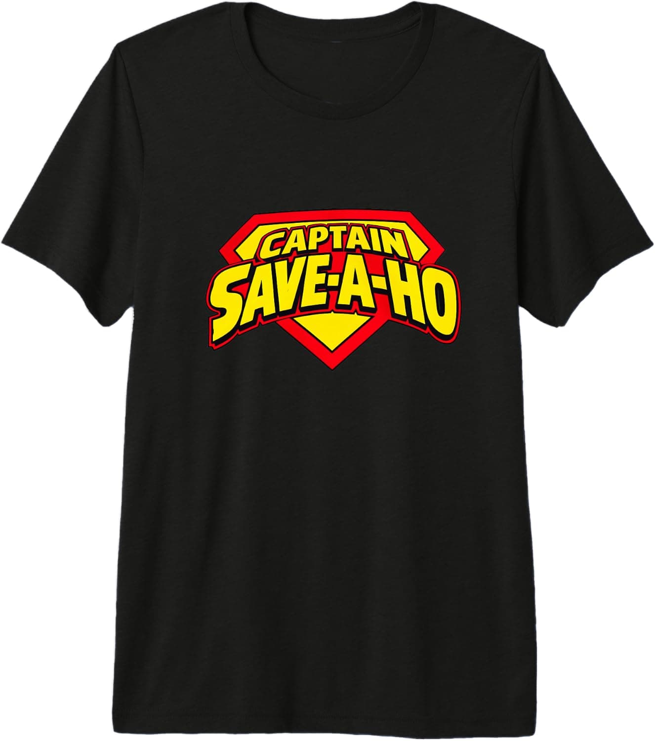 Captain Save A Ho Superhero Humor and Comic Hero Premium Tri-Blend T-Shirt - Trending POD product with BSR 105,017
