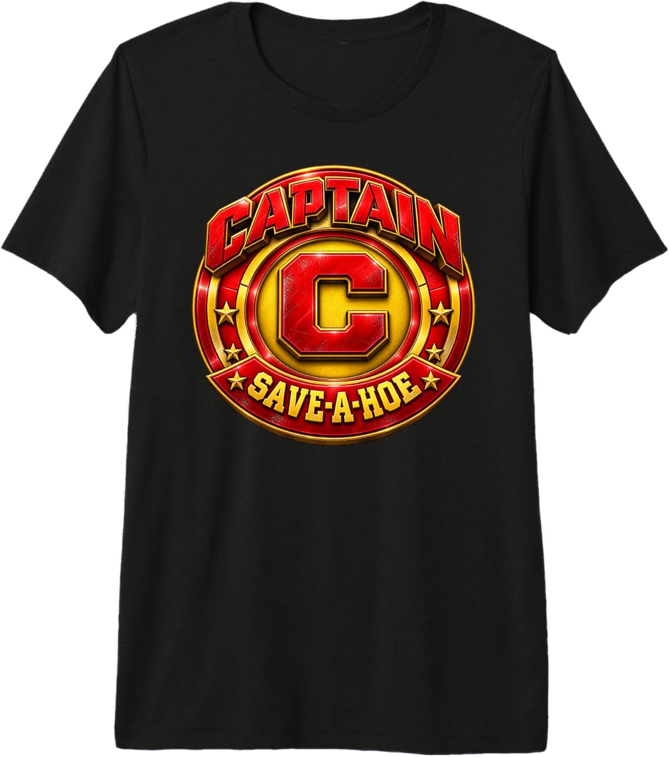 Funny Halloween Captain Save a Hoe Design Hero Men Women Premium Tri-Blend T-Shirt - Trending Amazon merch on demand shirt with BSR 1,506,959