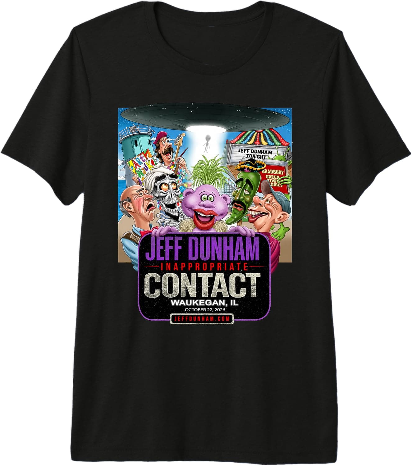 Jeff Dunham Waukegan, IL Premium Tri-Blend T-Shirt - Trending POD product with BSR 256,374
