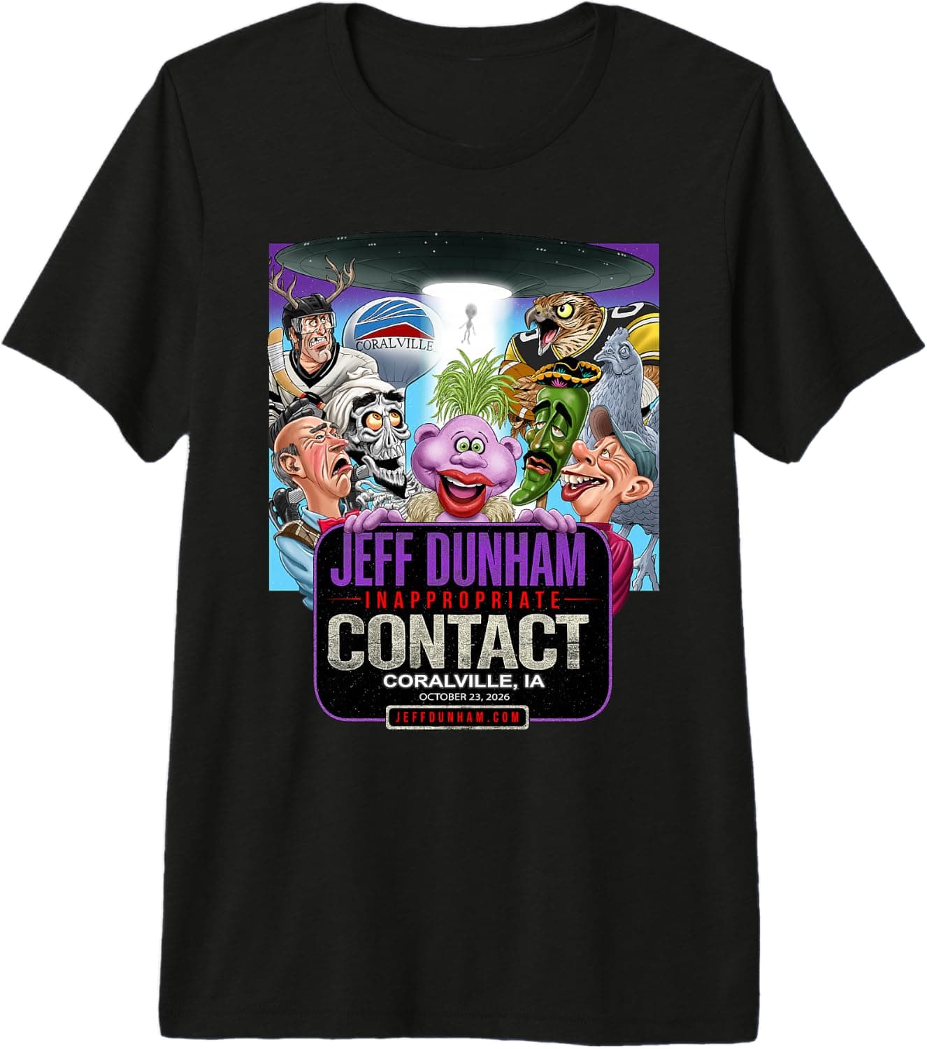 Jeff Dunham Coralville, IA Premium Tri-Blend T-Shirt - Trending POD product with BSR 386,086