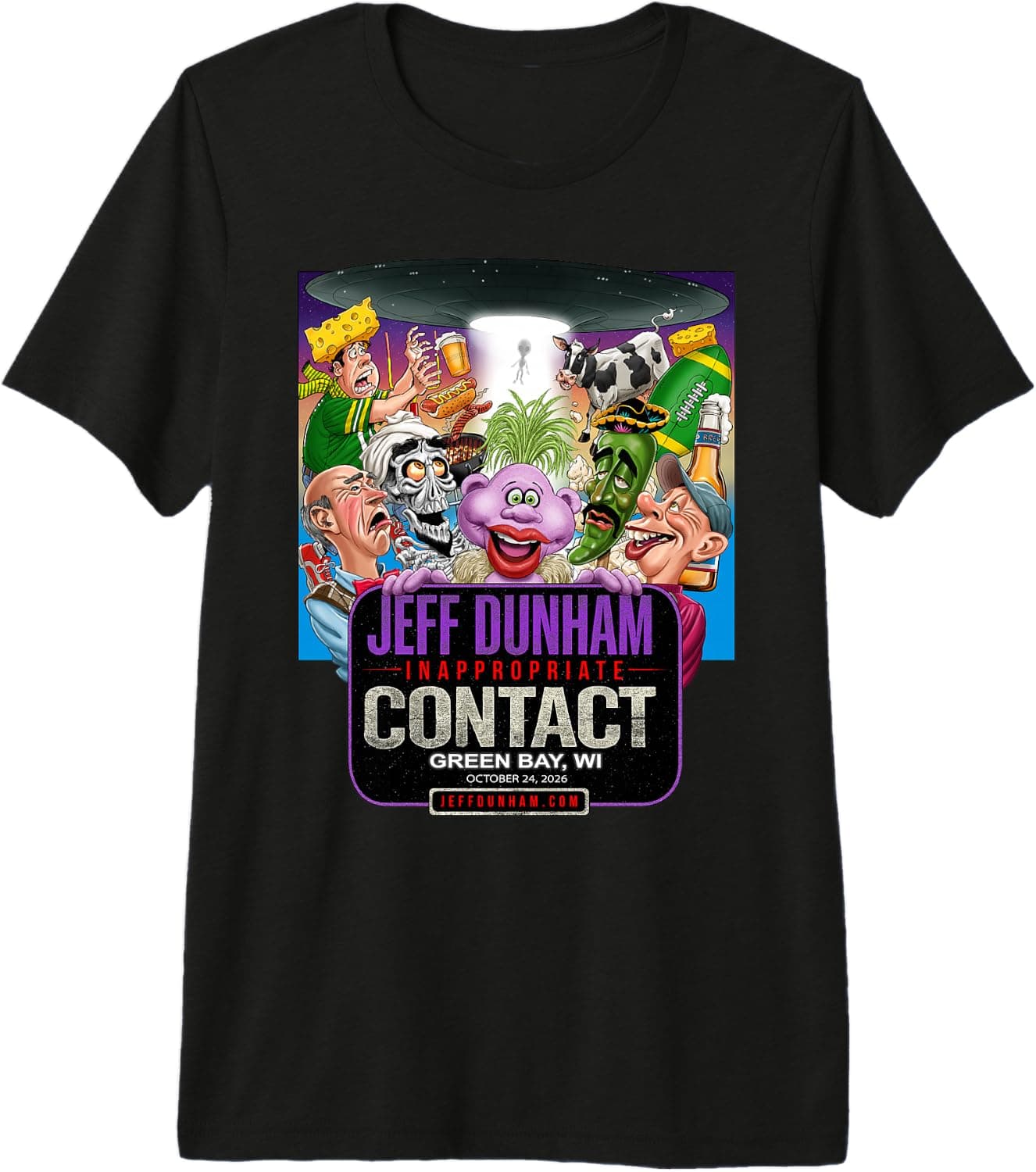 Jeff Dunham Green Bay, WI Premium Tri-Blend T-Shirt - Trending POD product with BSR 148,134
