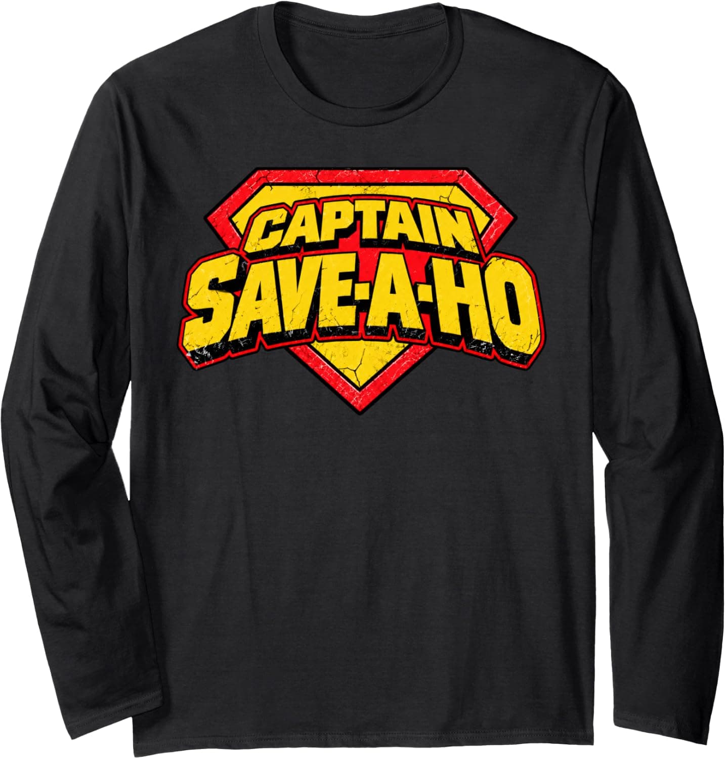 Cap-Tain Funny Save A Ho Costume Halloween Women Men Long Sleeve T-Shirt - Trending POD product with BSR 529,483