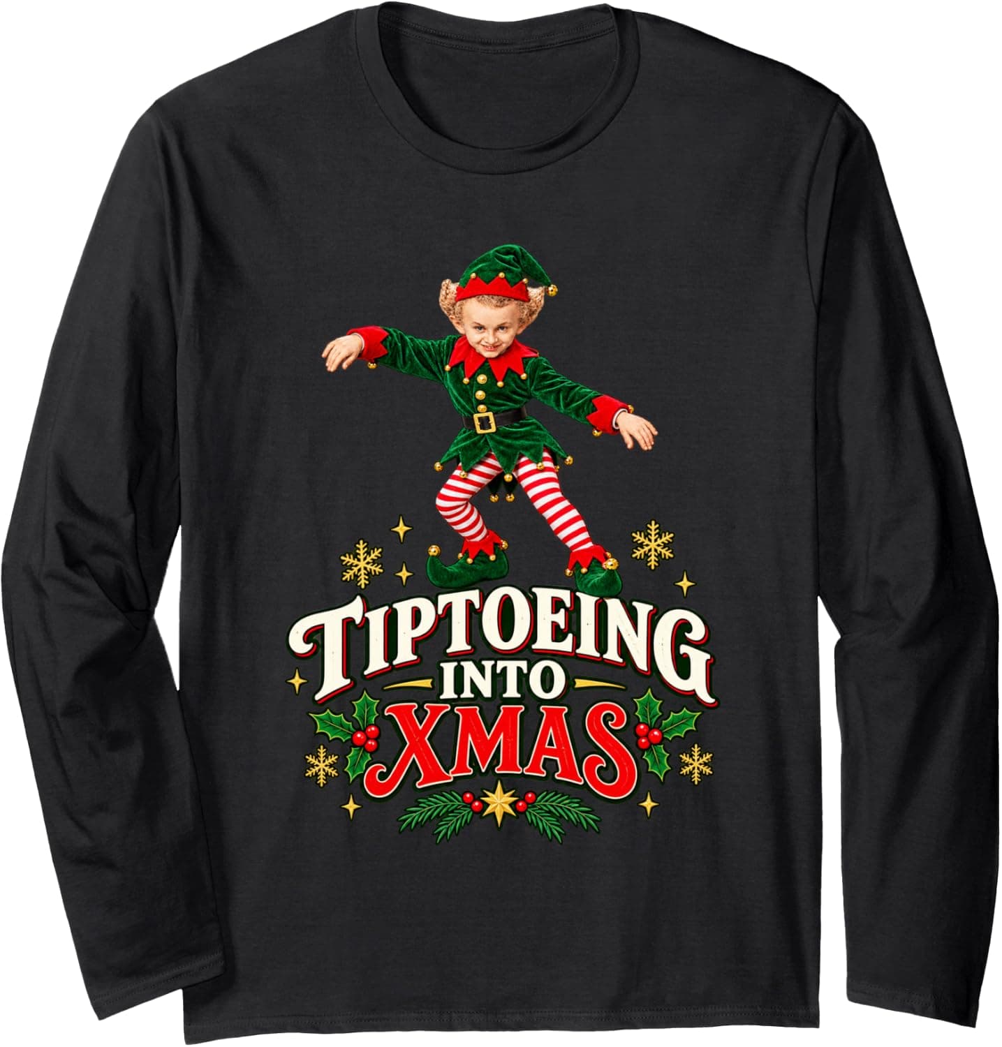 Xmas Sweater Jumper Long Sleeve T-Shirt - Trending POD product with BSR 1,605,029