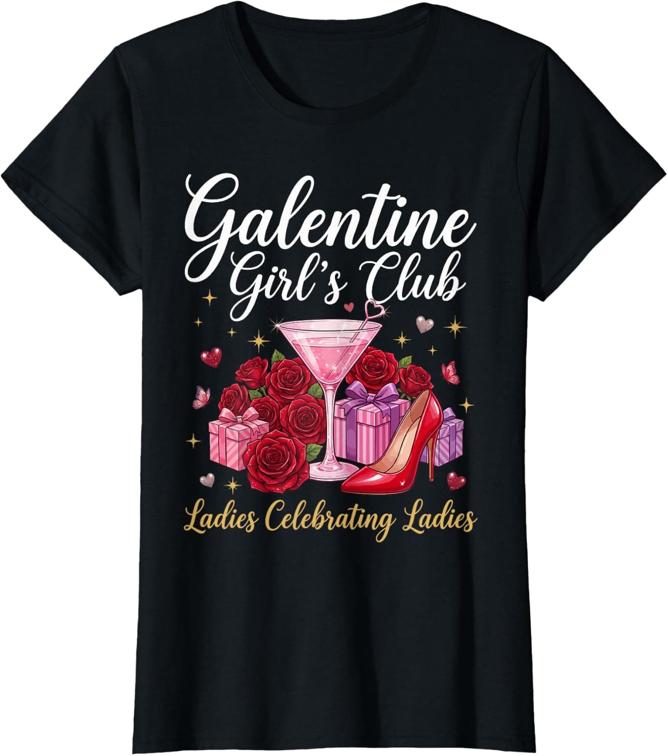 Happy Galentine Day Girl’s Club Ladies Celebrating Women T-Shirt - Trending POD product with BSR 192,925