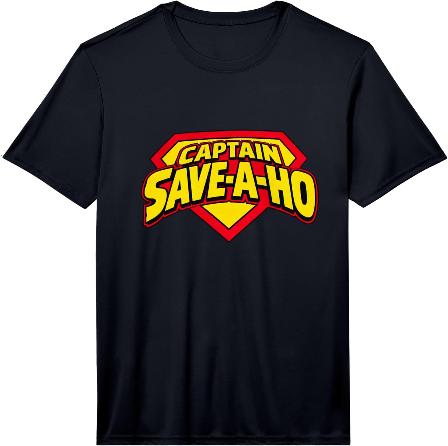 Men's Captain Save A Ho Superhero Humor and Comic Hero Performance T-Shirt - Trending POD product with BSR 49,470