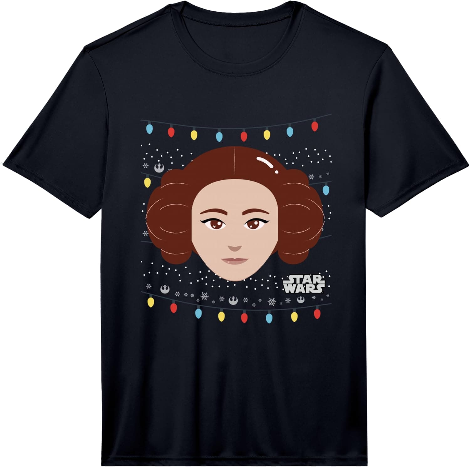 Star Wars Classic Princess Leia Holiday Lights Christmas Performance T-shirt - Trending Amazon merch on demand shirt with BSR 982,263