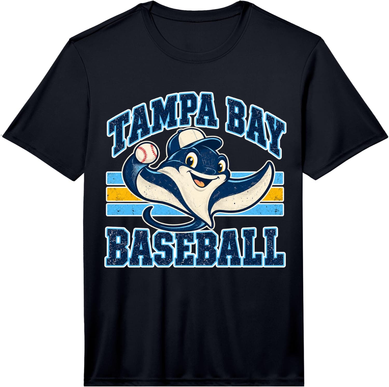 Tampa Bay Stingray Baseball Vintage Graphic Performance T-Shirt - Trending POD product with BSR 838,104