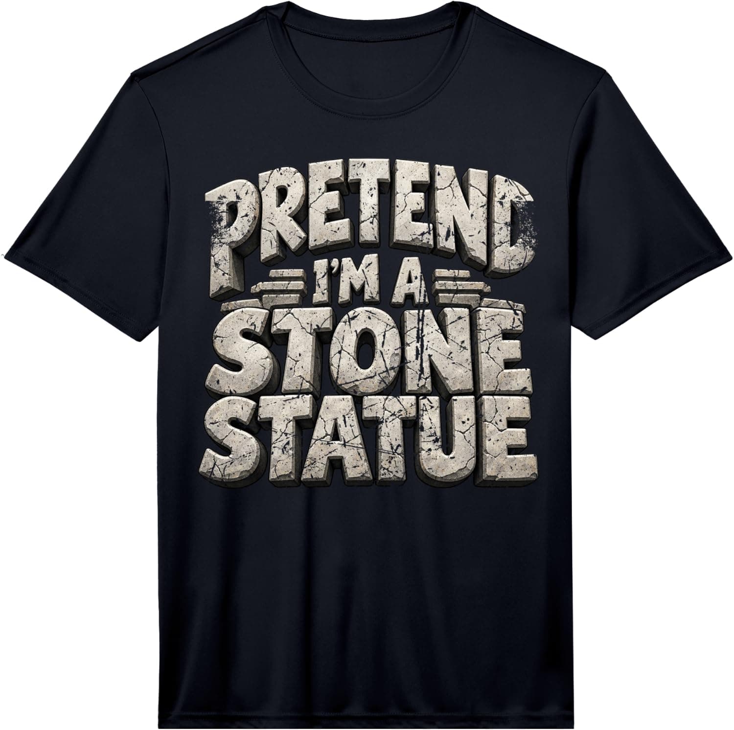 Vintage Pretend I'm a Stone Statue Funny Halloween Costume Performance T-Shirt - Trending Amazon merch on demand shirt with BSR 1,054,122