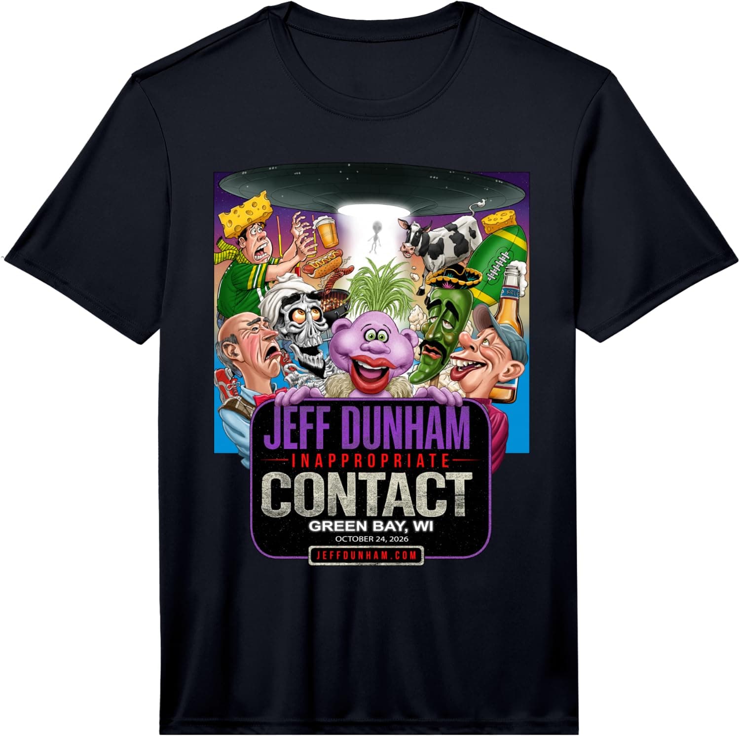 Jeff Dunham Green Bay, WI Performance T-Shirt - Trending Amazon merch on demand shirt with BSR 326,340