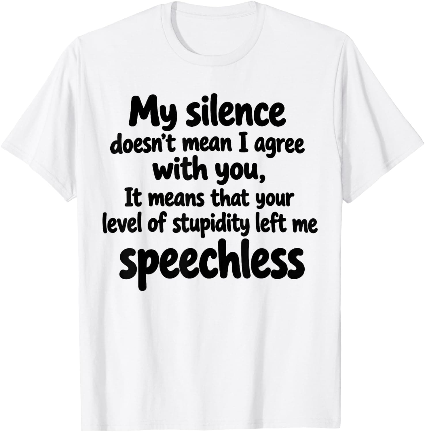 My Silence Doesn't Mean I Agree with You It T-Shirt - Trending POD product with BSR 1,356,029