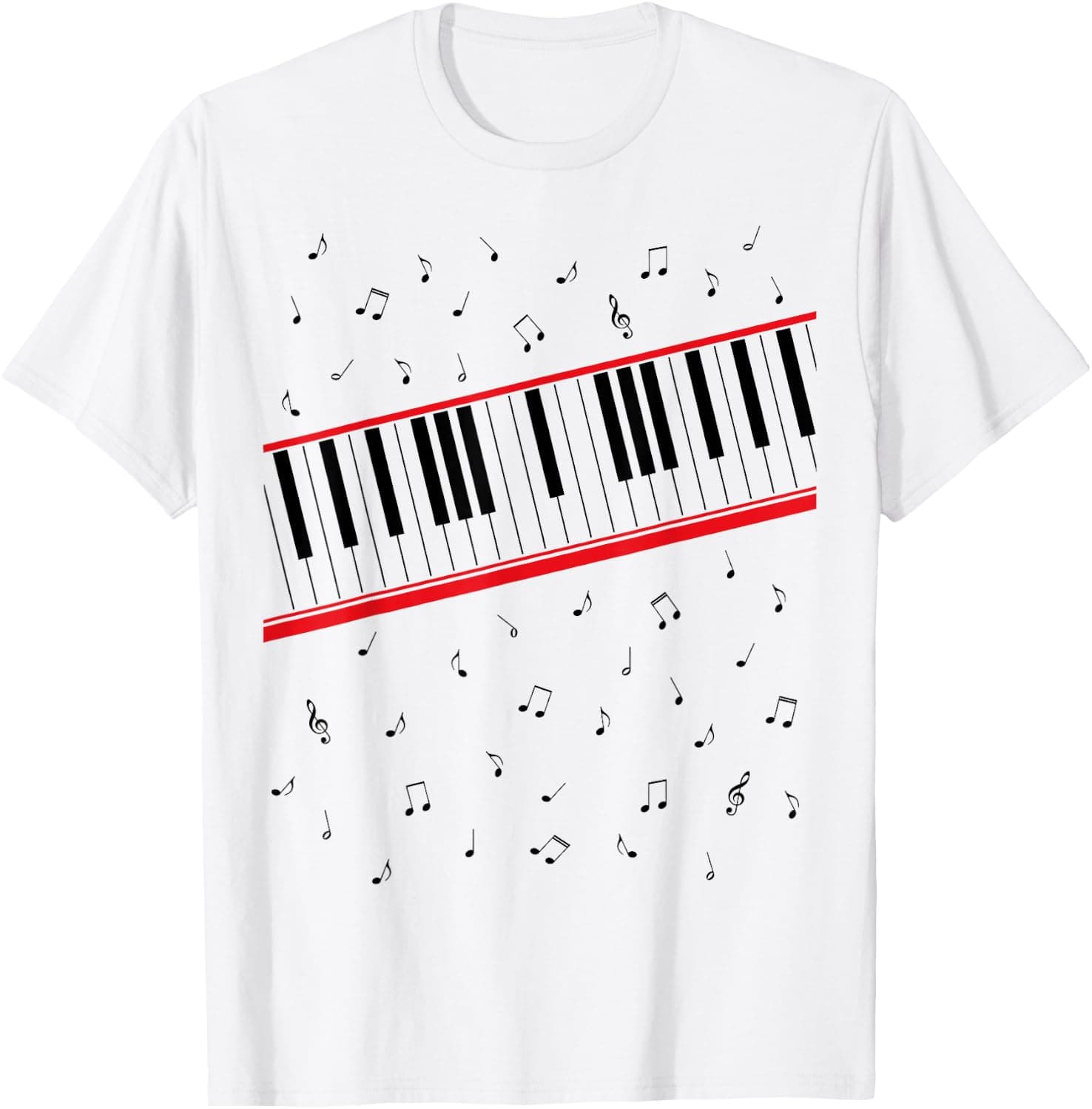 Retro 1980s Beat It Piano Beat Music Cosplay Keyboard Player T-Shirt - Trending POD product with BSR 73,005