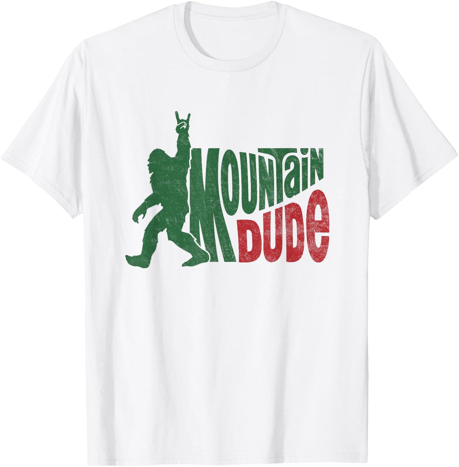 Mountain Dude Funny Bigfoot Sasquatch Hiking Gift T-Shirt, Small, White - Trending POD product with BSR 180,868