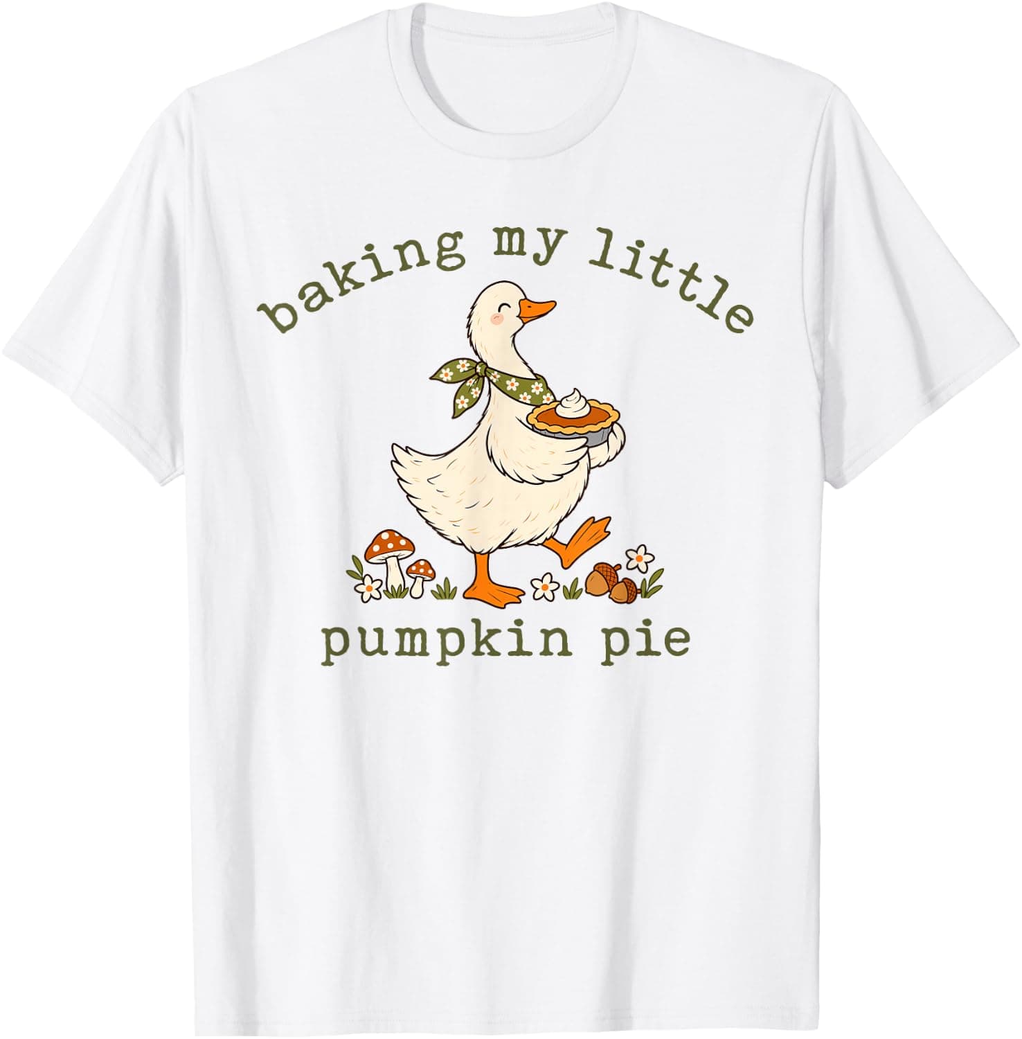 Thanksgiving Pregnancy Announcement Matching Couples Goose T-Shirt - Trending POD product with BSR 1,178,625