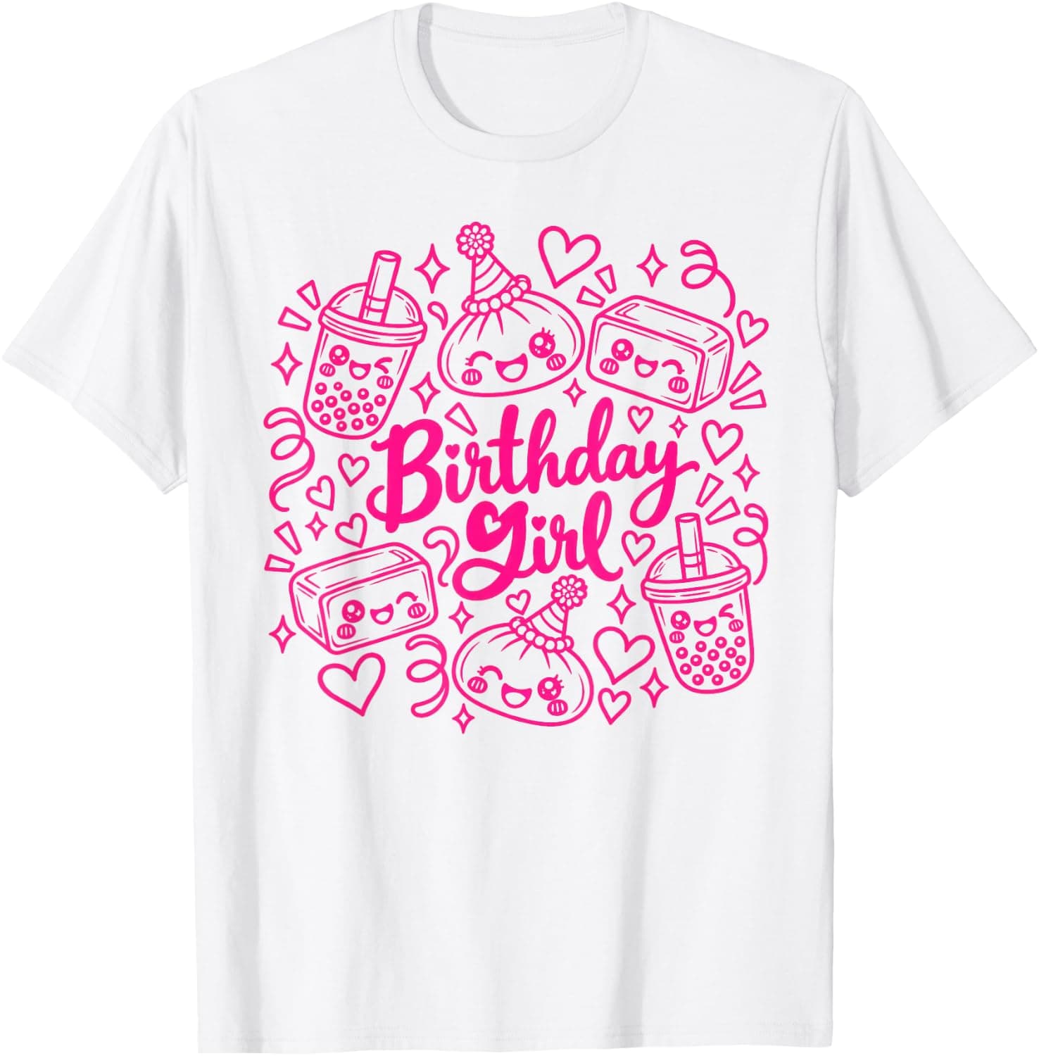 Squishies Dumpling Birthday Party Kawaii Birthday Girls T-Shirt - Trending POD product with BSR 934,436