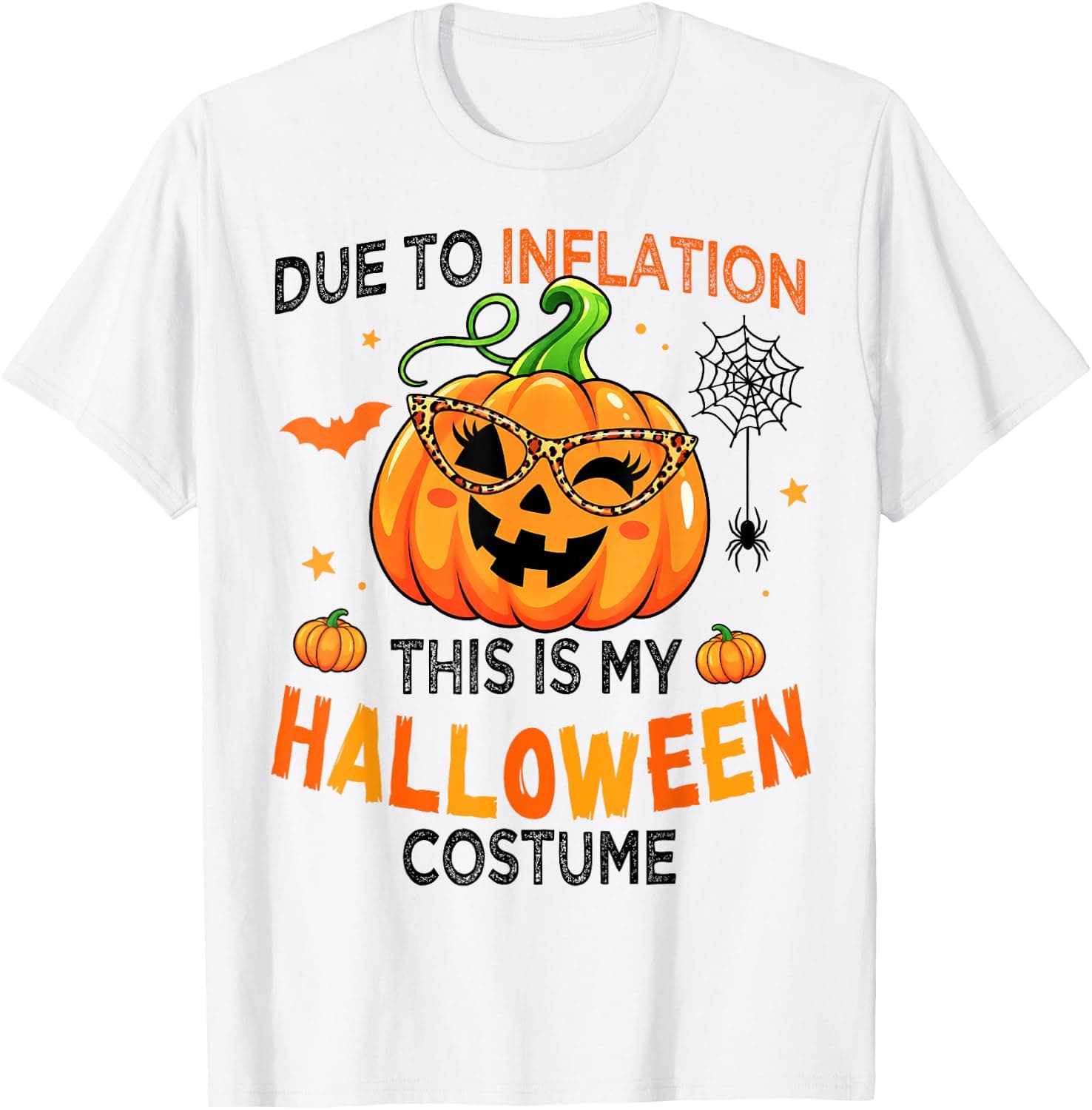 Funny Due to Inflation This is My Halloween Costume Humor T-Shirt - Trending Amazon merch on demand shirt with BSR 1,502,585