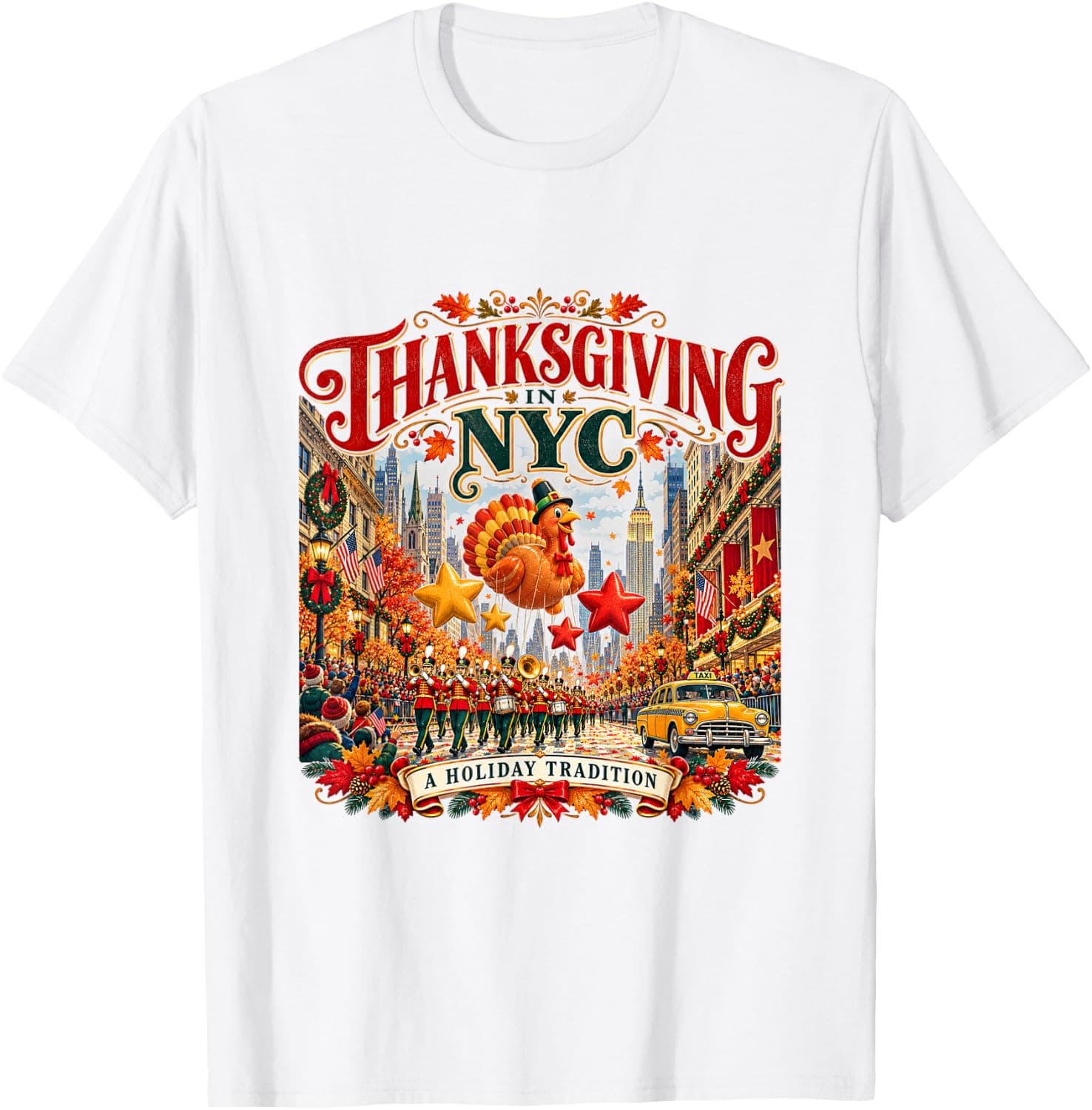 100th Thanksgiving Day Parade Shirt NYC Fall Turkey T-Shirt - Trending Amazon merch on demand shirt with BSR 982,147