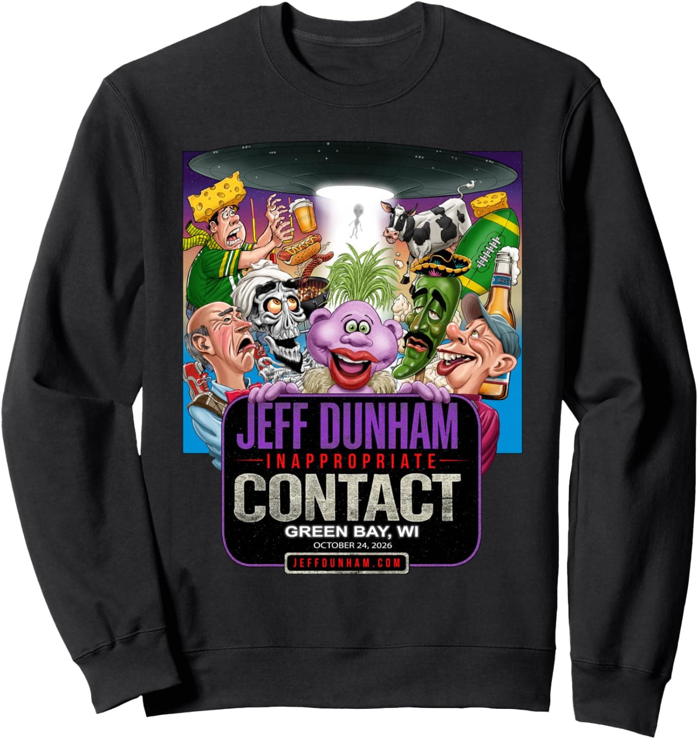 Jeff Dunham Green Bay, WI Sweatshirt - Trending POD product with BSR 490,851